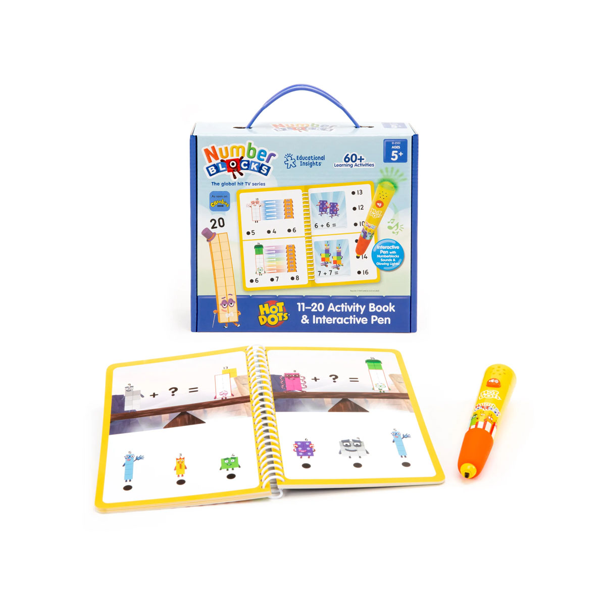 Едукативен сет, Hot Dots Numberblocks Activity Book 11-20 & Interactive Pen 