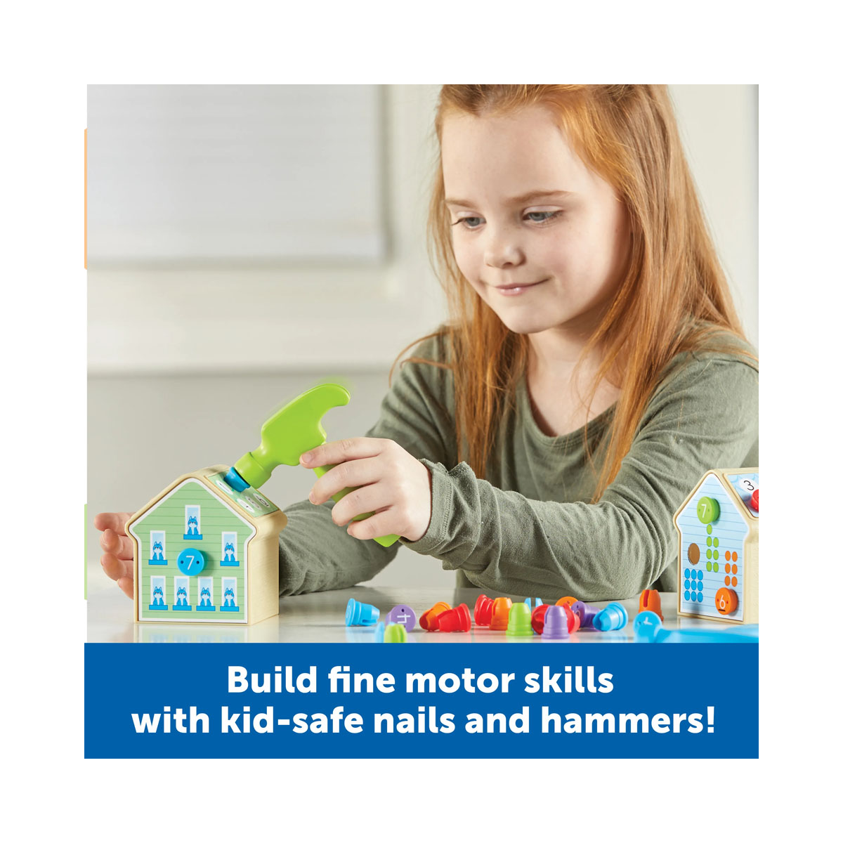 Едукативен сет за игра, Number Nails Activity Set 