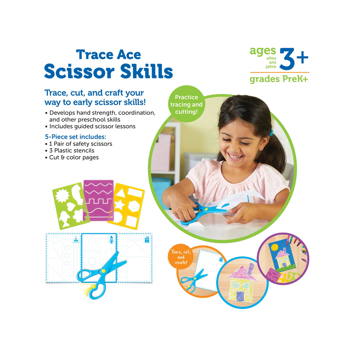 Креативен сет, Trace Ace Scissor Skills Set 
