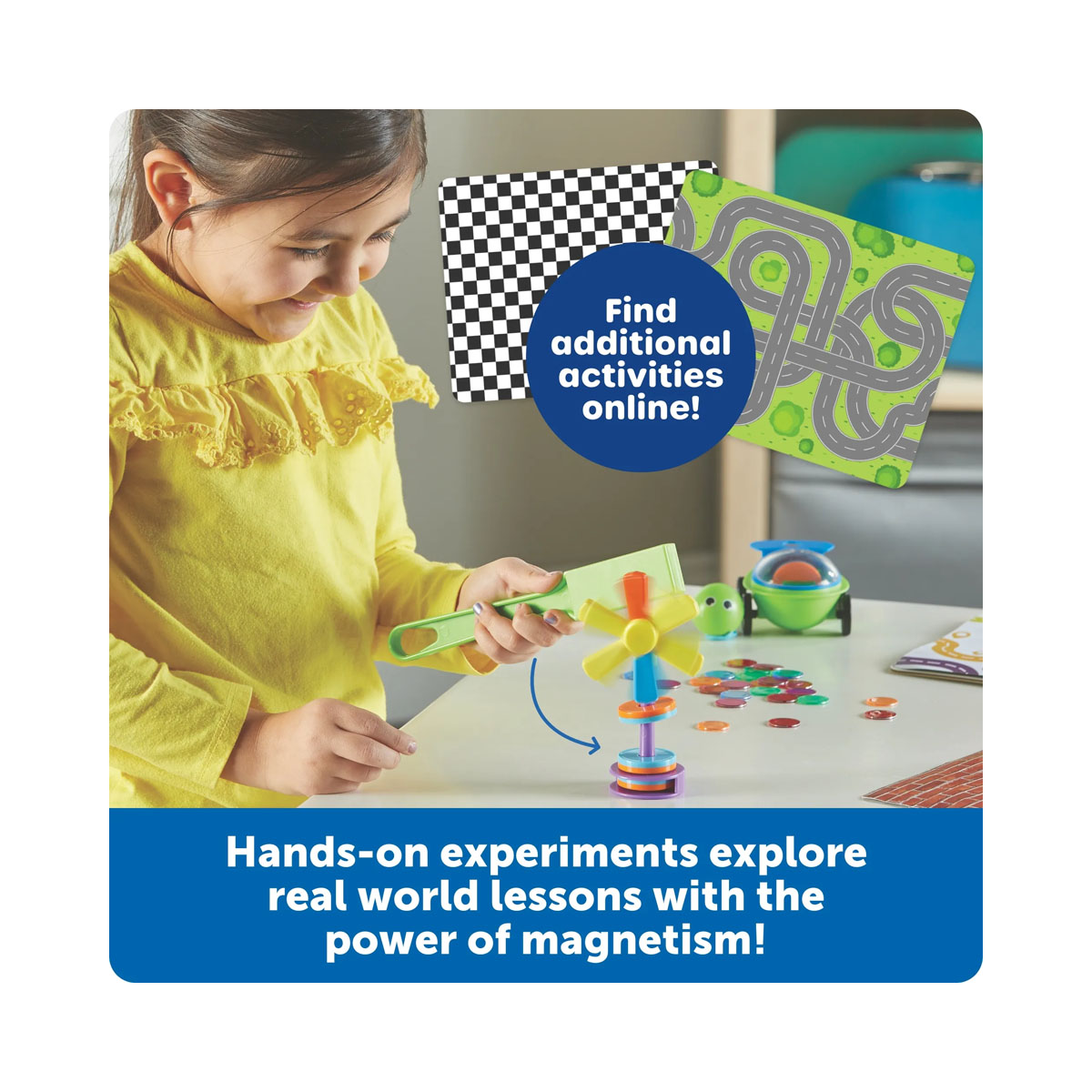 Сет за игра со магнети, STEM Explorers Magnetworks 