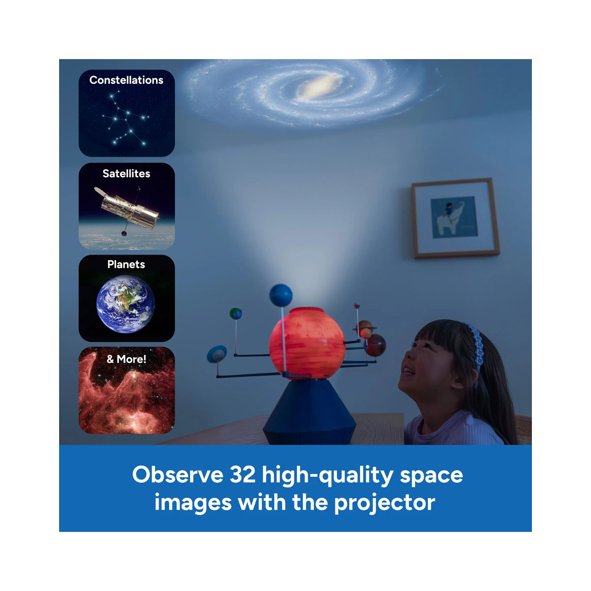 Ротирачки Сончев систем + проектор, GeoSafari Orbiting Solar System & Projector 