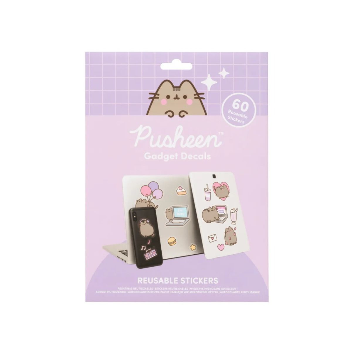 Сет стикери за повеќе употреби 'Pusheen Moments' 