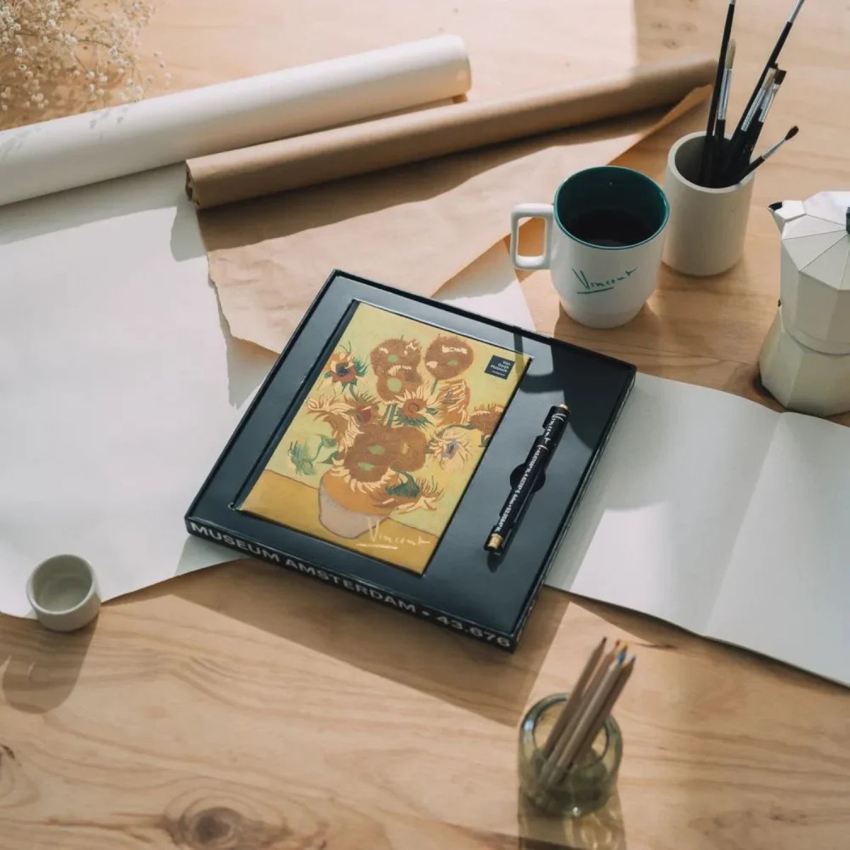 Сет нотес + пенкало 'Van Gogh Museum' A5 