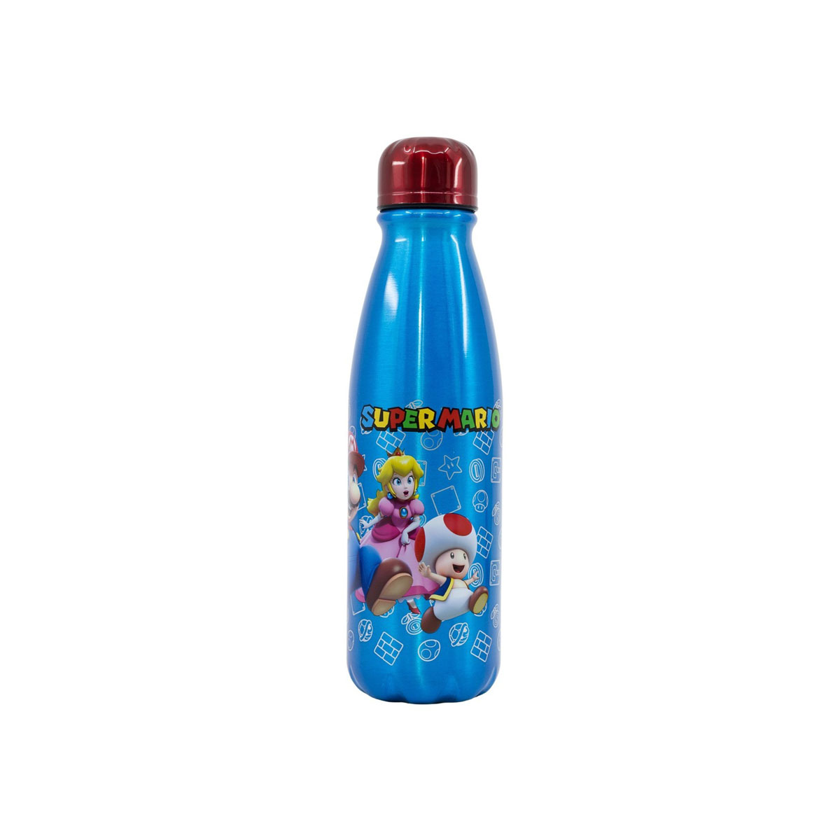 Алуминиумско шише за вода, Super Mario, 600ml 
