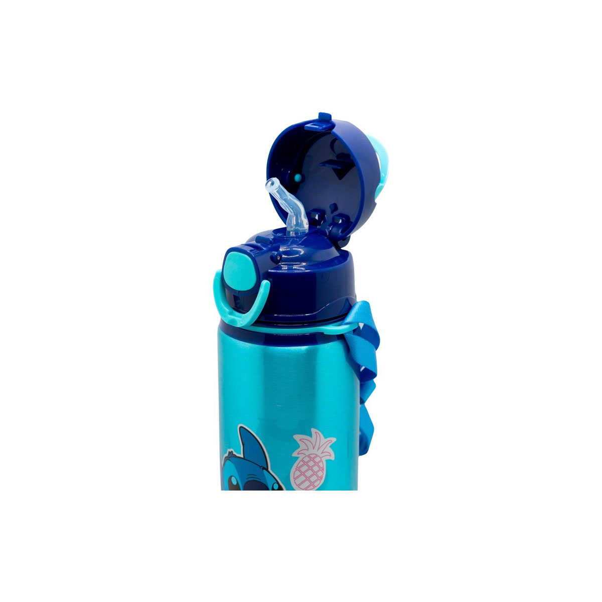 Алуминиумско шише за вода со рачка, Stitch, 730ml 