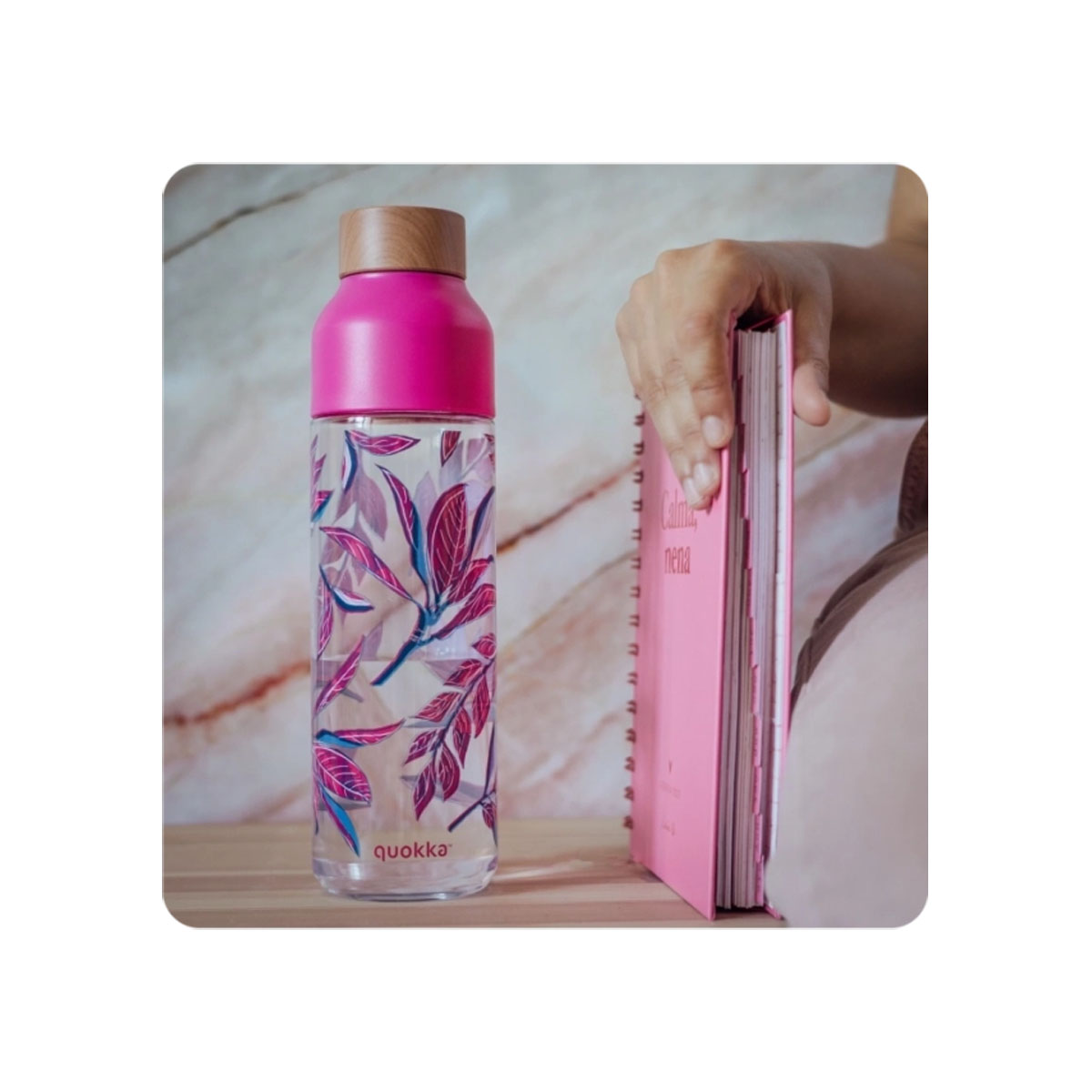 Ecozen шише за вода, Quokka - Ice: Offset Botanical, 840ml 