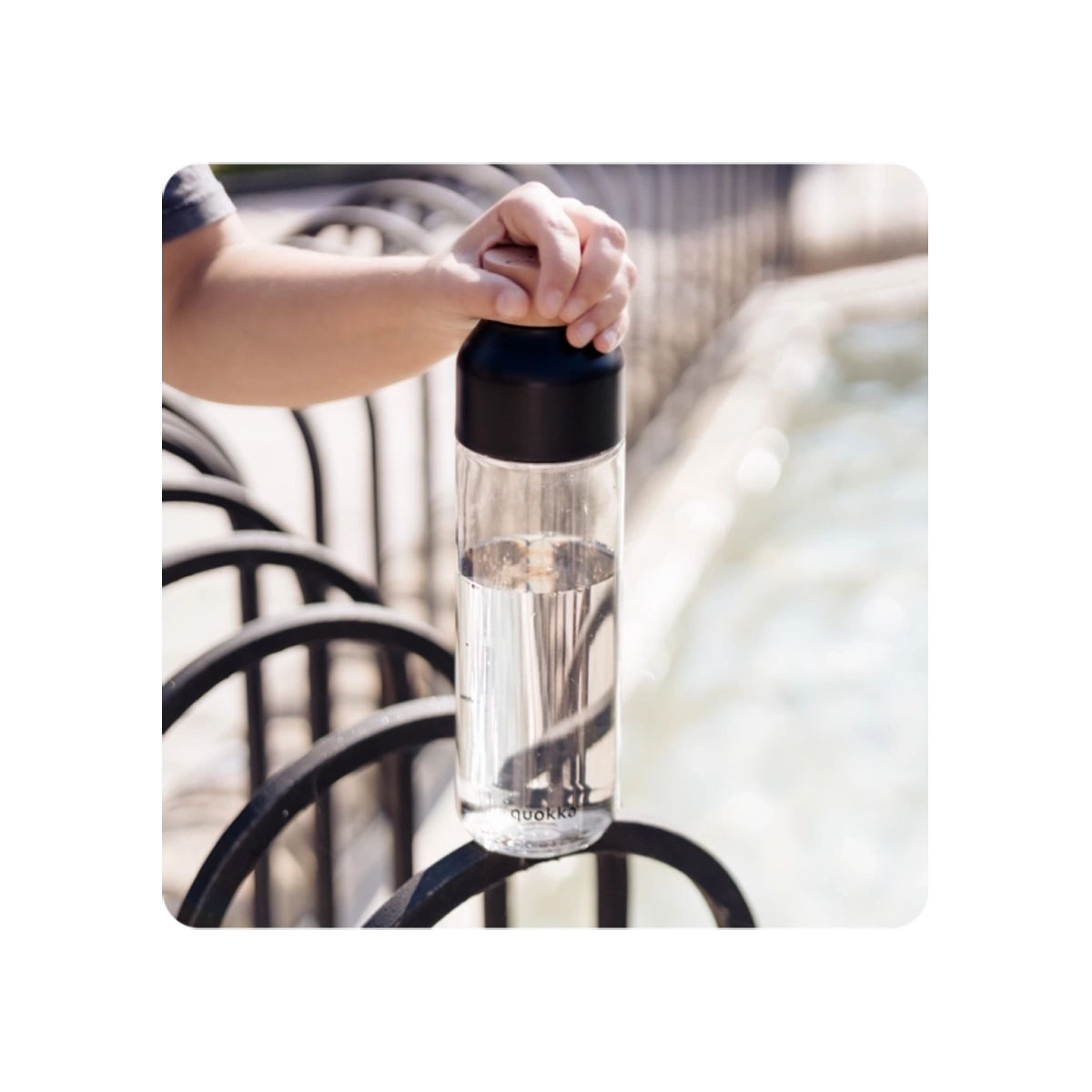 Ecozen шише за вода, Quokka - Ice: Black, 840ml 