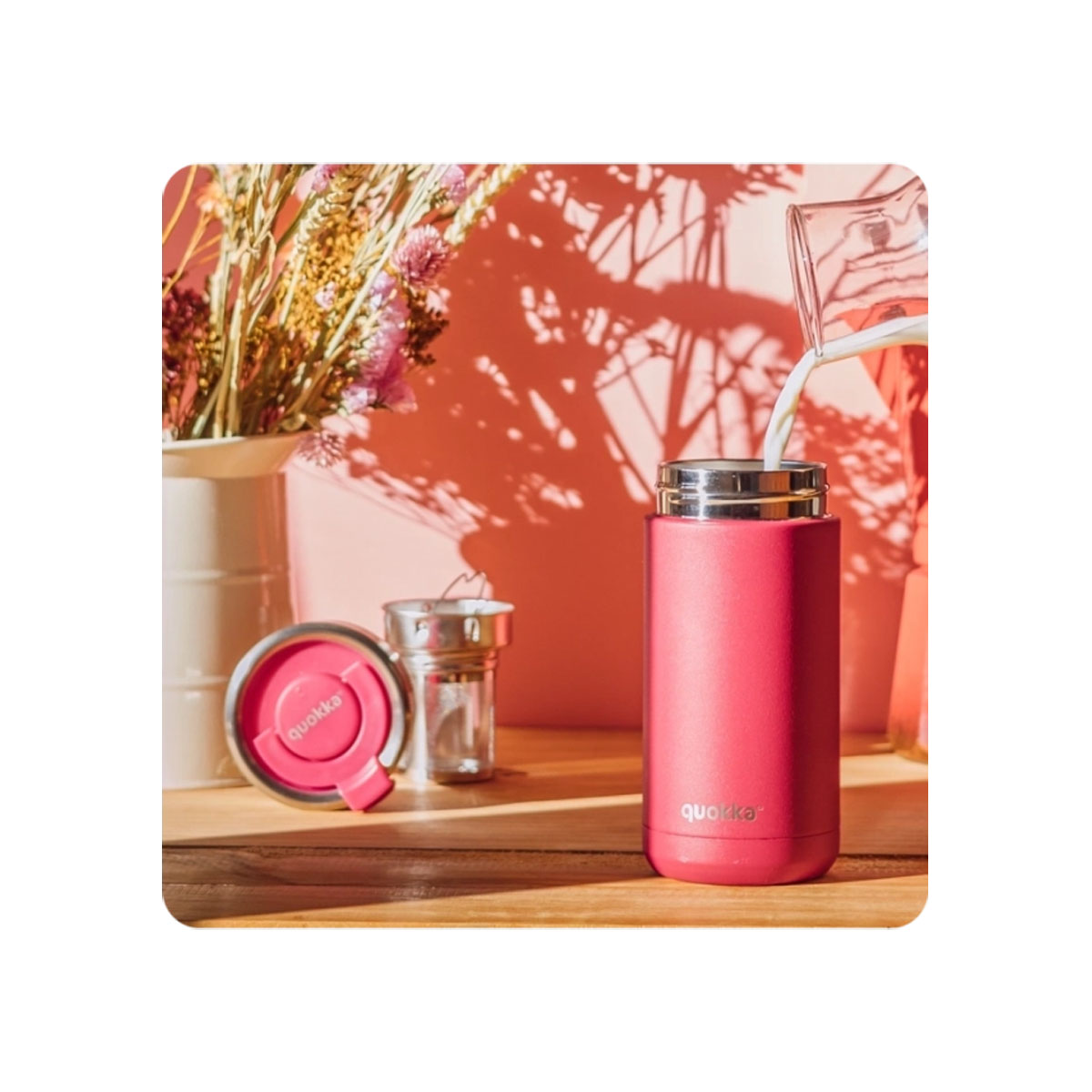Термос-чаша, Quokka - Boost: Maroon, 400ml 