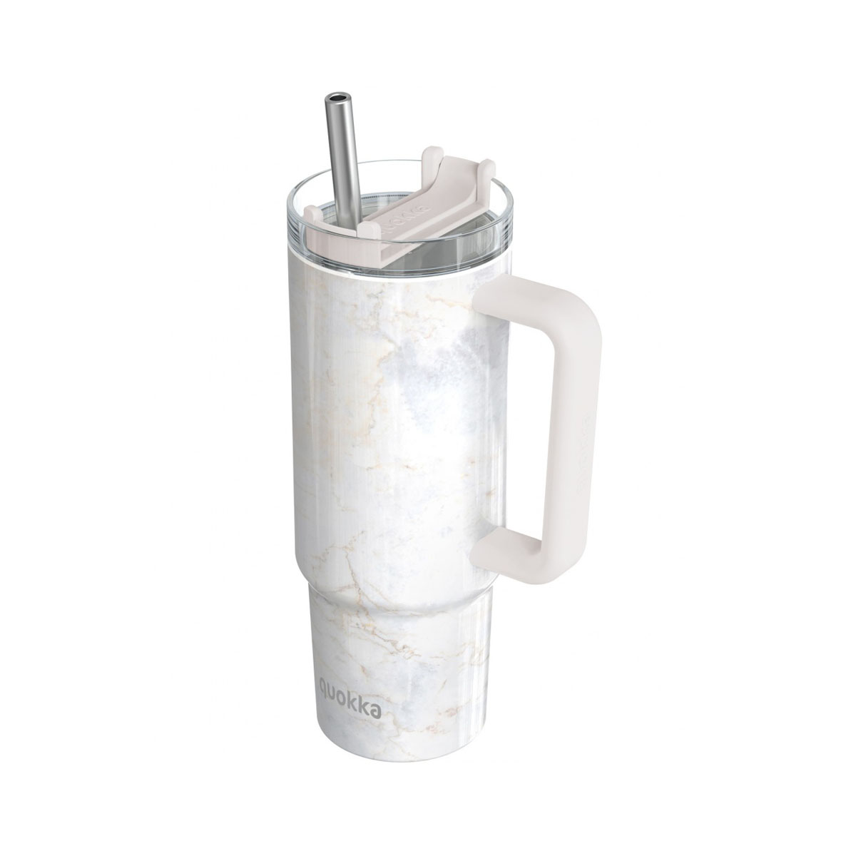Термос-чаша со сламка, Quokka - Vibe: Marble, 880ml 