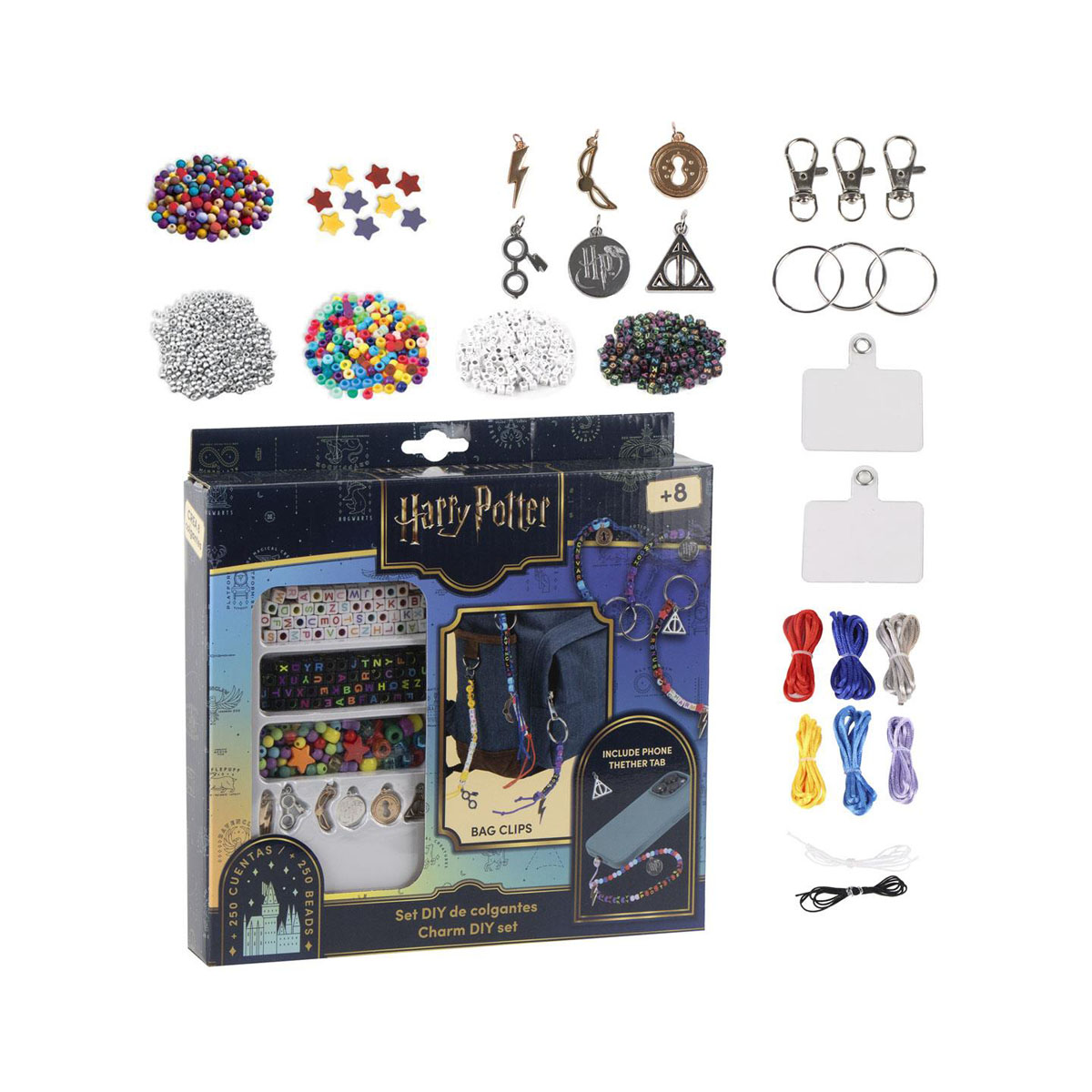 Сет за изработка на приврзоци, Harry Potter - DIY Bag Clips 