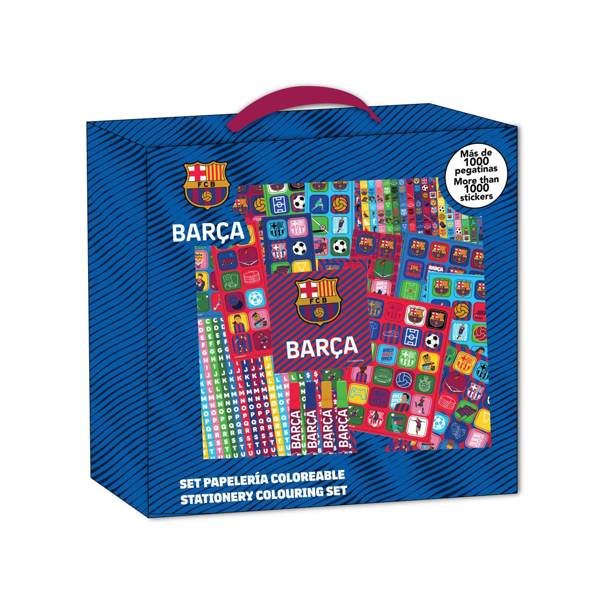 Сет за боење + стикери во кутија, FC Barcelona 