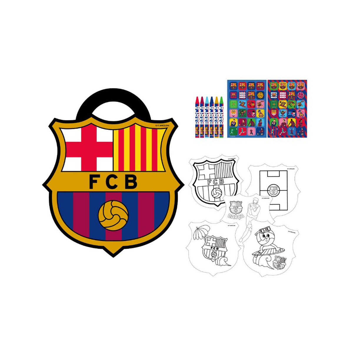 Сет за боење со стикери, FC Barcelona 