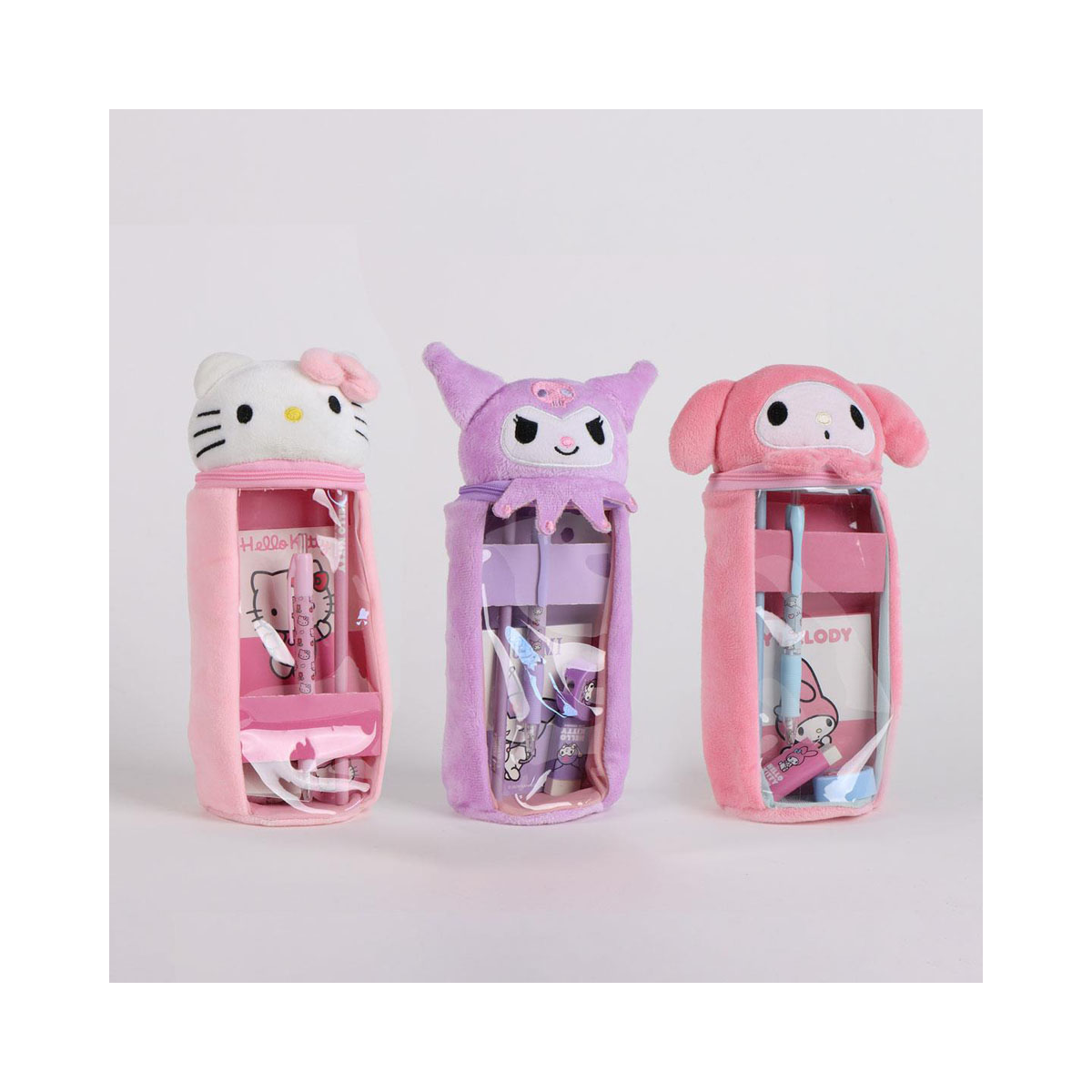 Плишан несесер за моливи - полн, Hello Kitty & Friends - Hello Kitty 