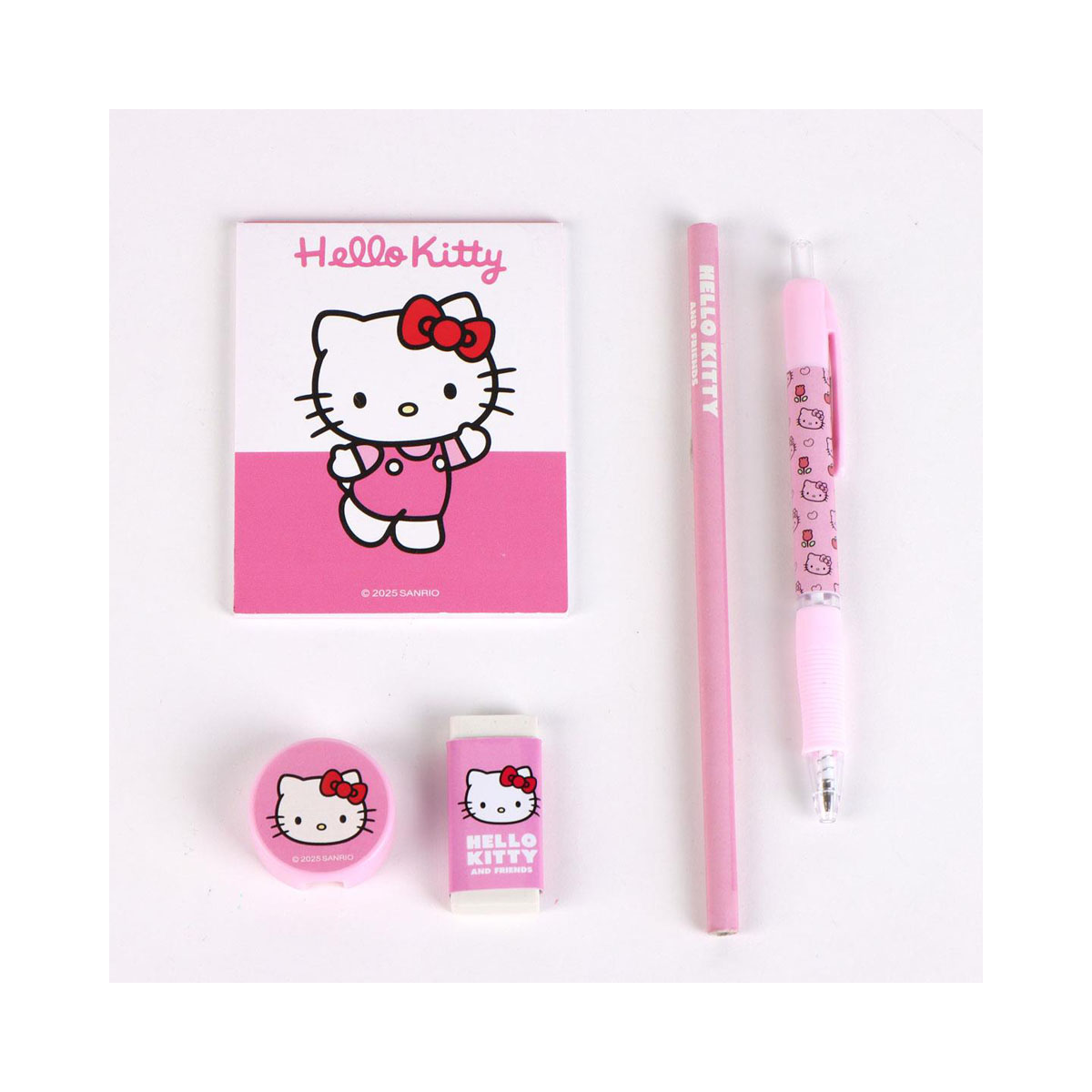 Плишан несесер за моливи - полн, Hello Kitty & Friends - Hello Kitty 