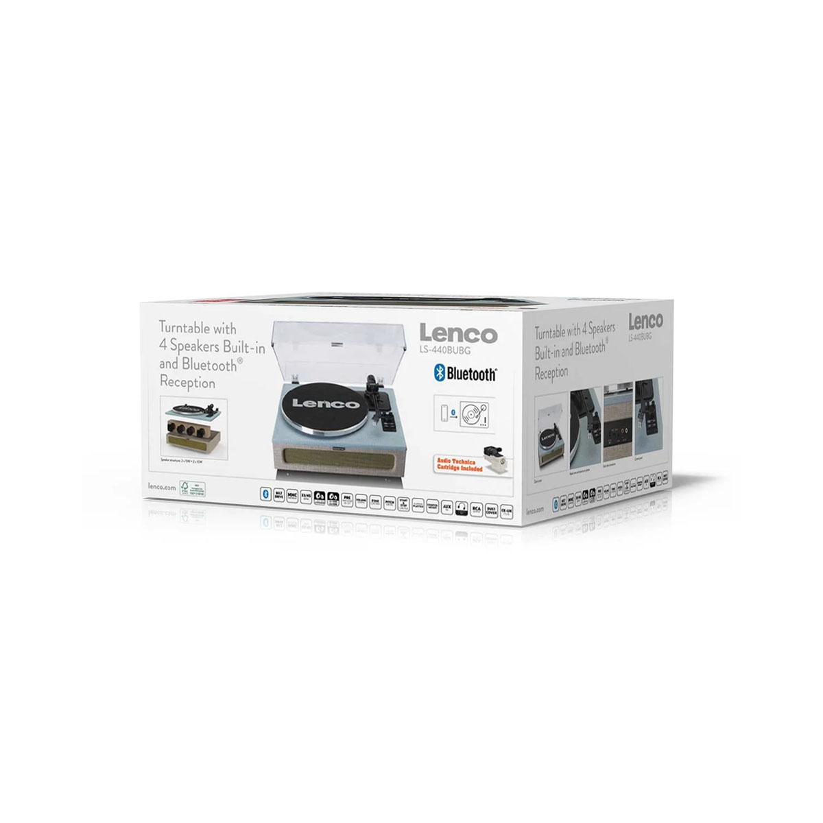 Грамофон, LENCO LS-440 - Blue/Taupe 