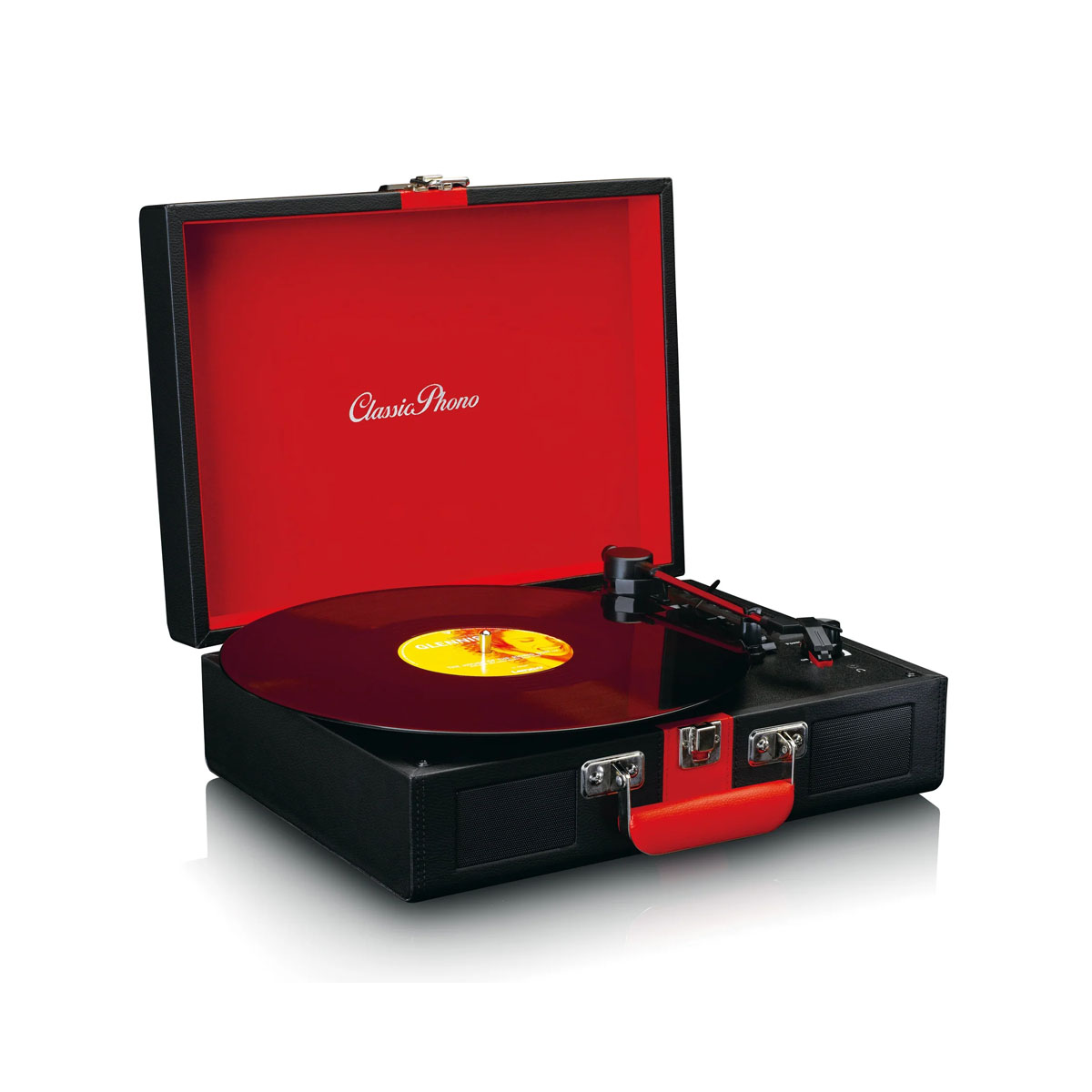 Грамофон, CLASSIC PHONO TT-110 - Black/Red 