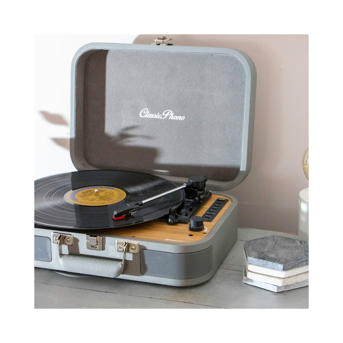 Грамофон, CLASSIC PHONO TT-116 - Grey 