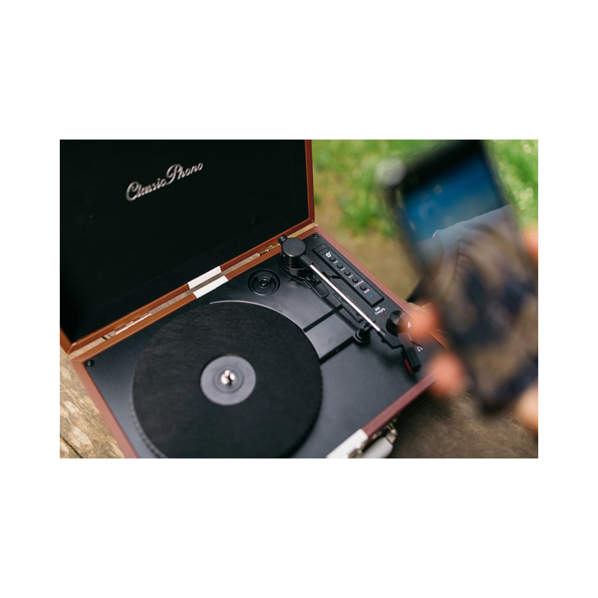 Грамофон, CLASSIC PHONO TT-120 - Brown/White 