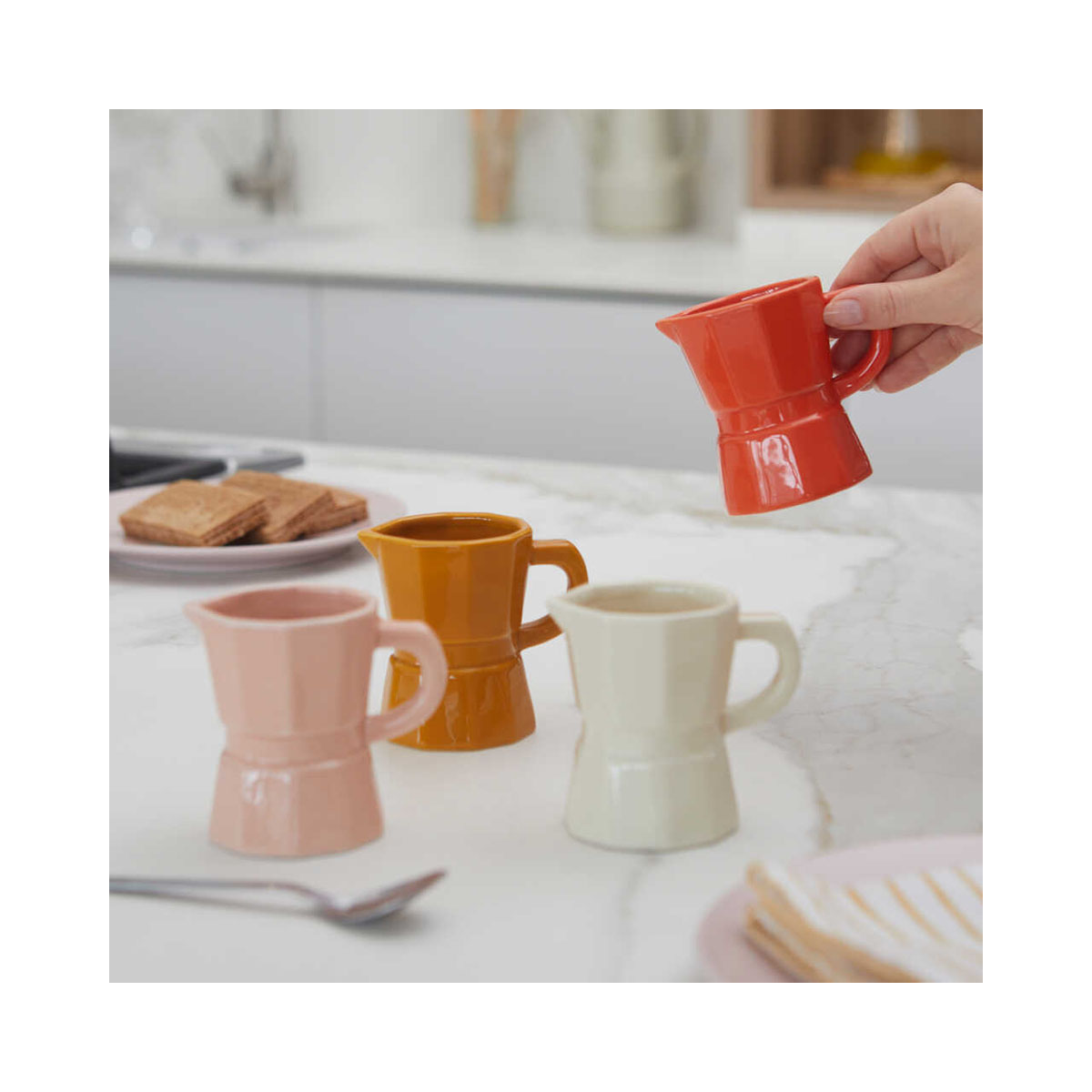 Сет од 4 шолји за еспресо, Moka Caramel, 120ml 