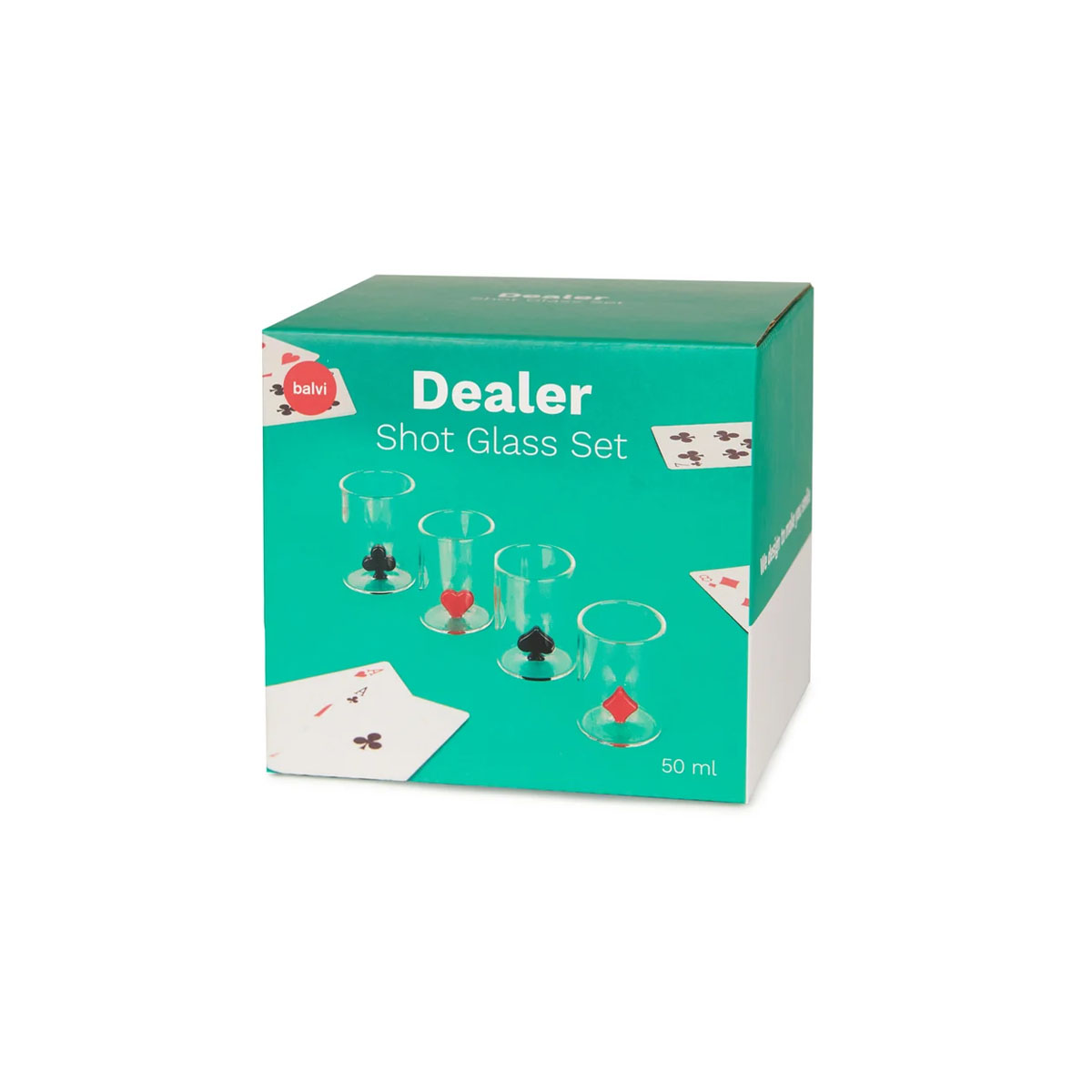 Сет од 4 шот-чашки, Dealer, 50 ml 