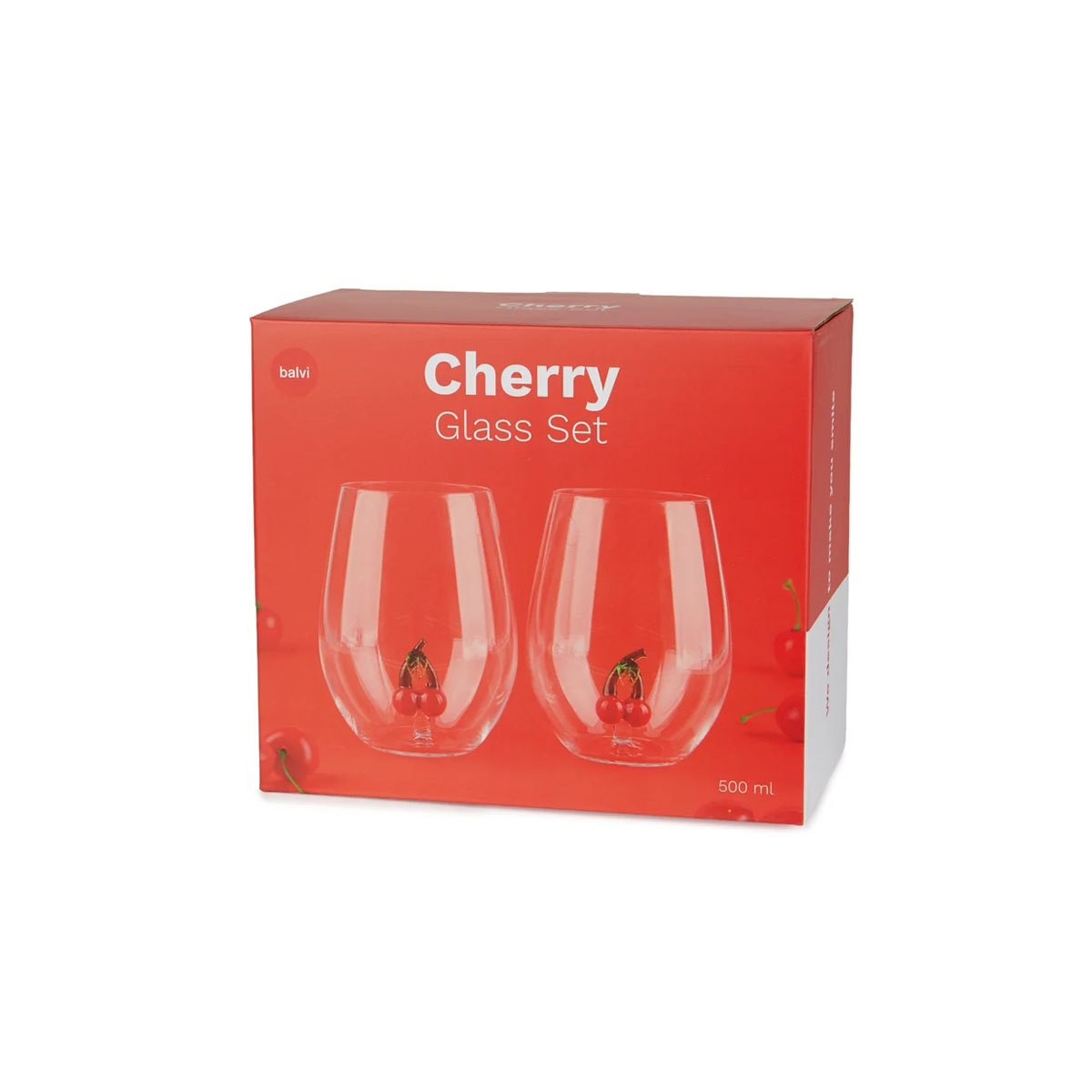 Сет од 2 чаши, Botanical - Cherry, 500 ml 