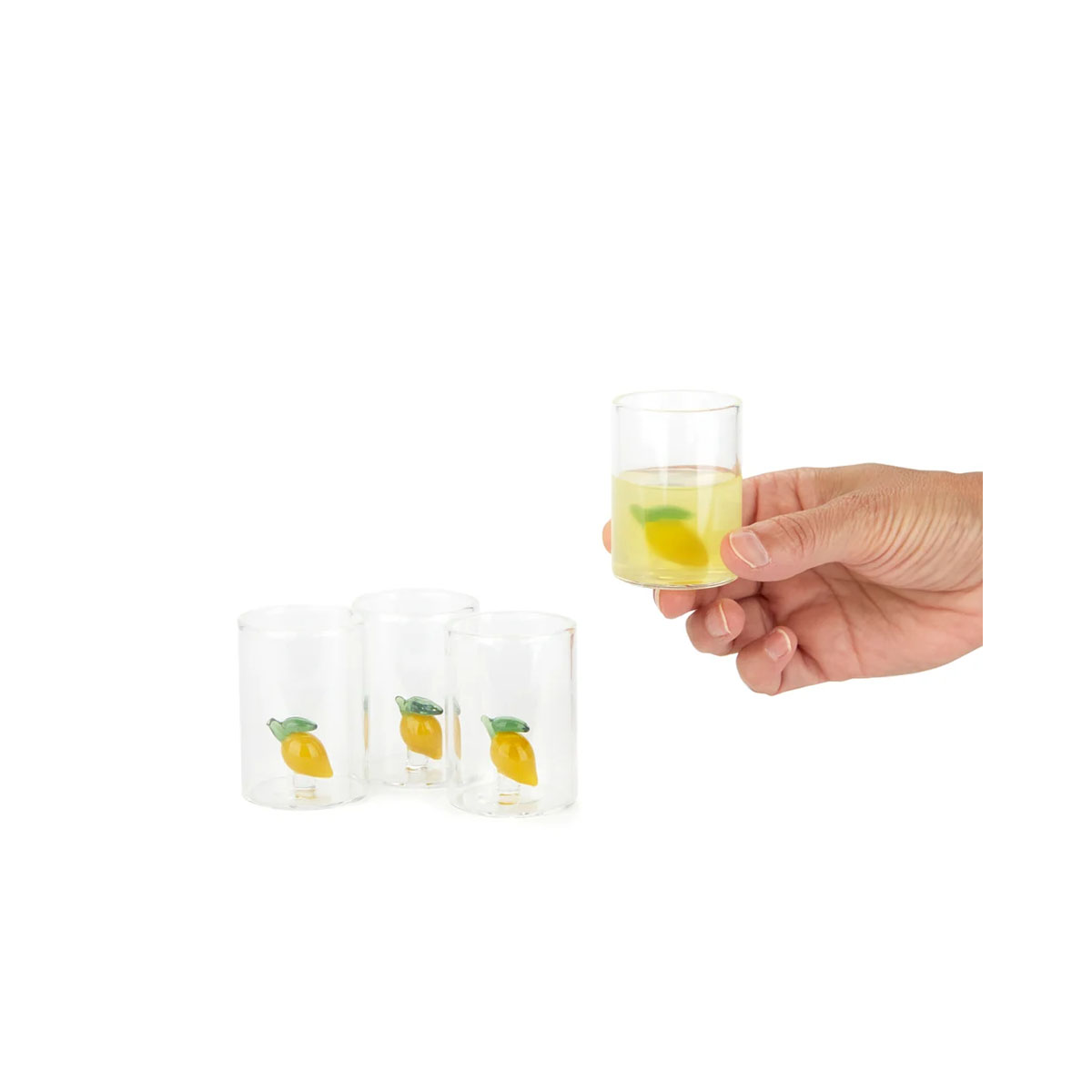 Сет од 4 шот-чашки, Lemon, 50 ml 