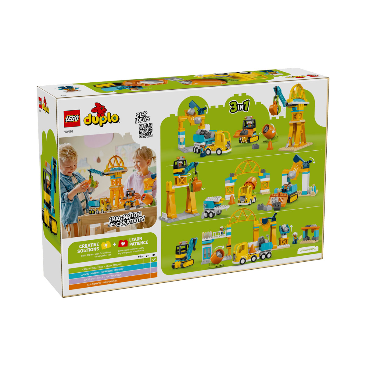 LEGO коцки, Duplo, 3 in 1 Construction Site and Vehicles 