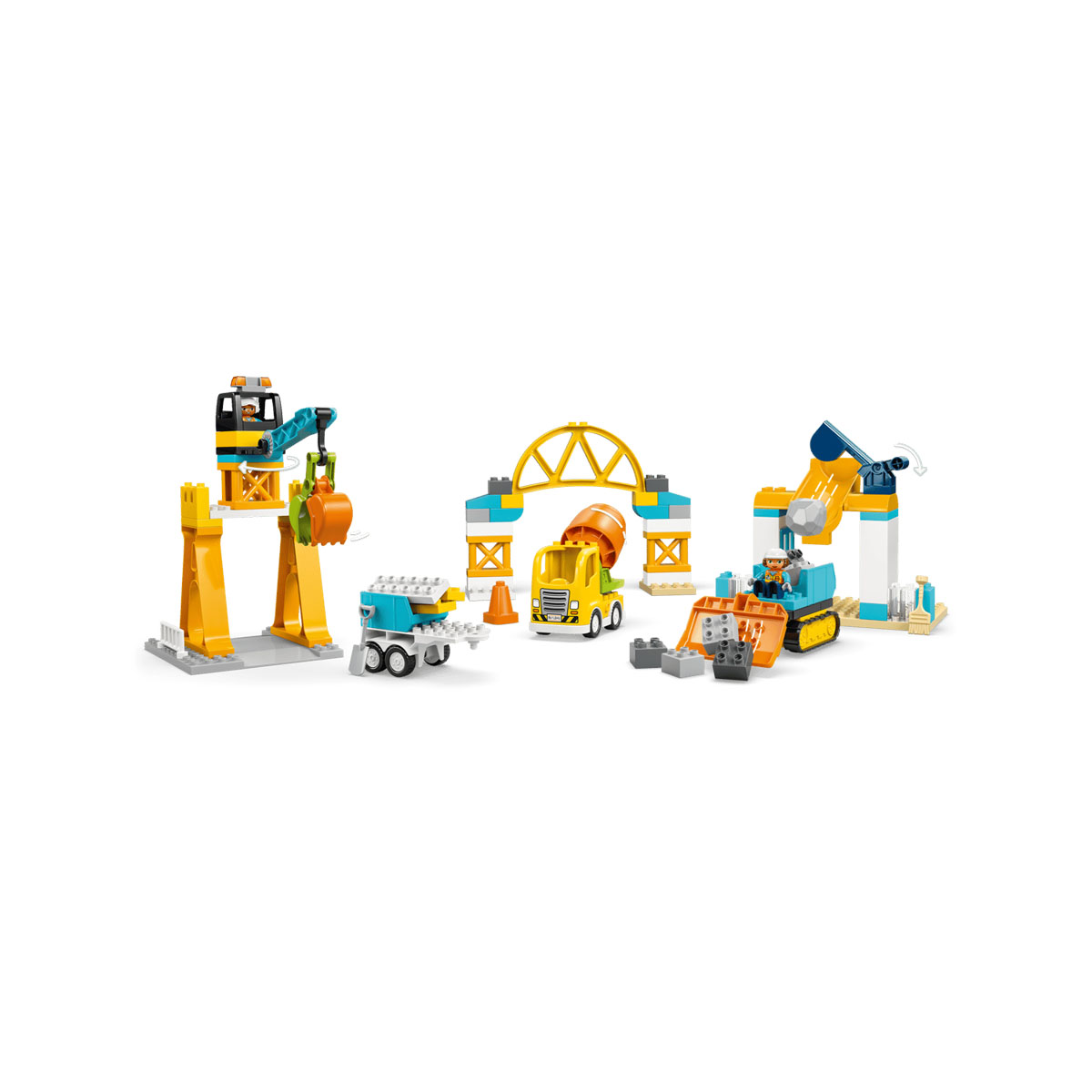 LEGO коцки, Duplo, 3 in 1 Construction Site and Vehicles 