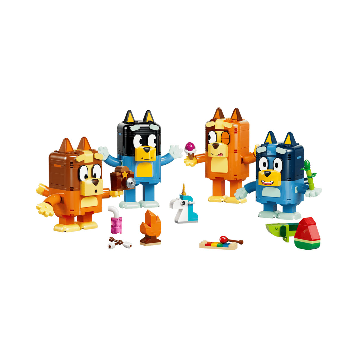 LEGO коцки, Bluey, Brick-Built Bluey Family 