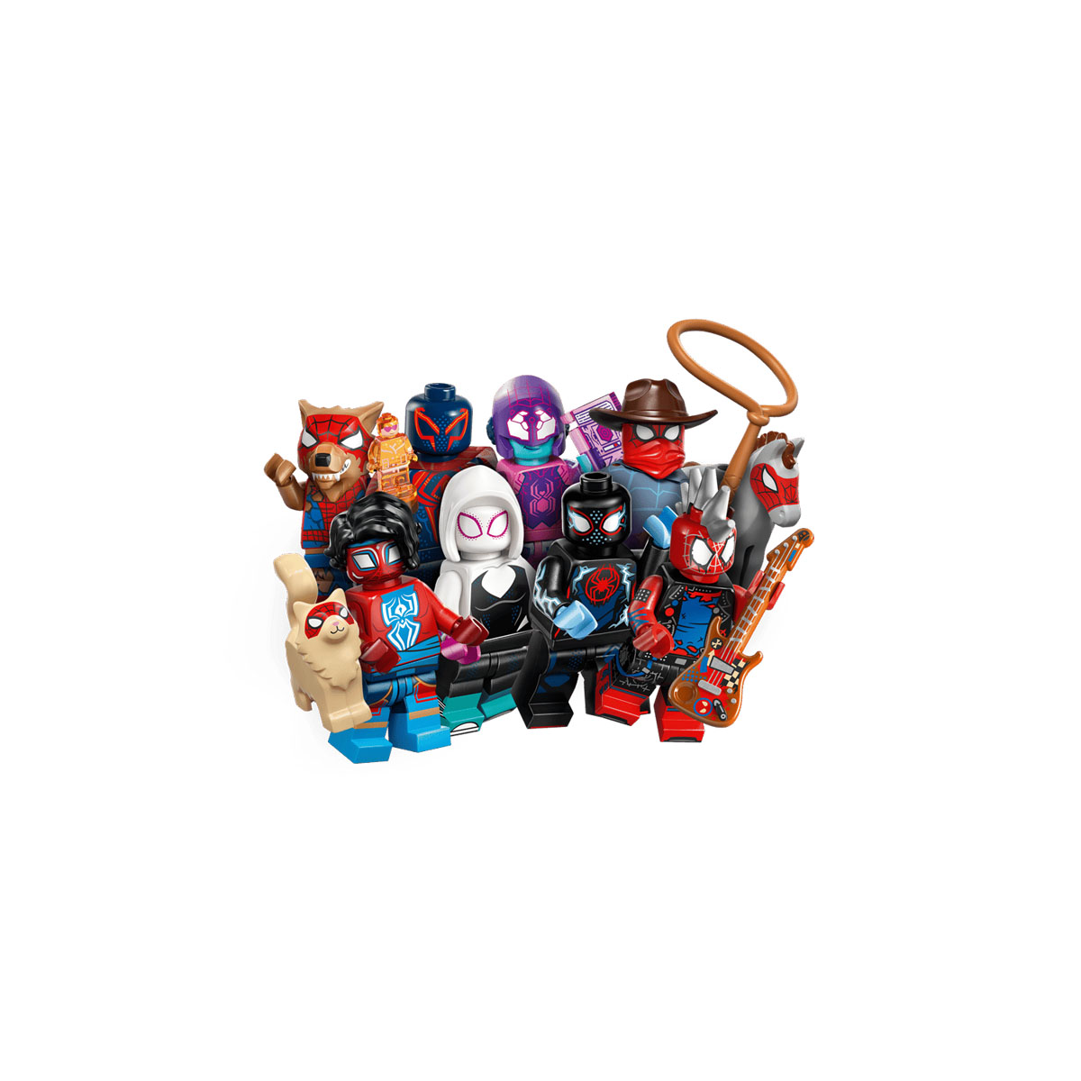 LEGO минифигура, Spider-Man: Across the Spider-Verse, 12 модели 