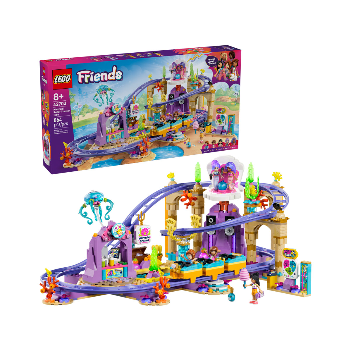 LEGO коцки, Friends, Mermaid Roller Coaster Ride 