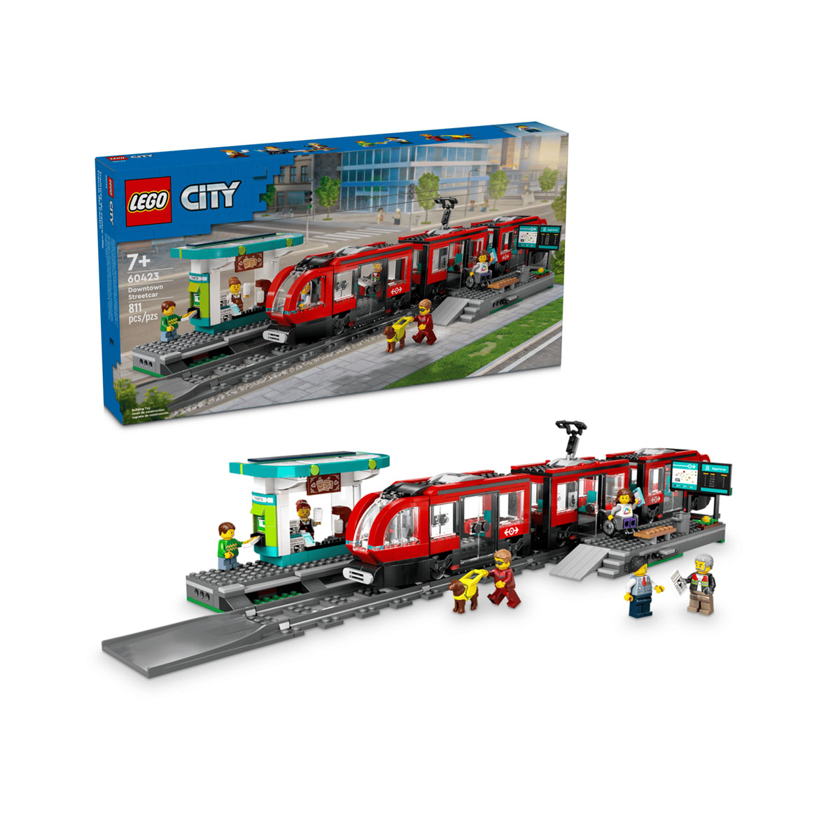 LEGO коцки, City, Downtown Streetcar and Station 