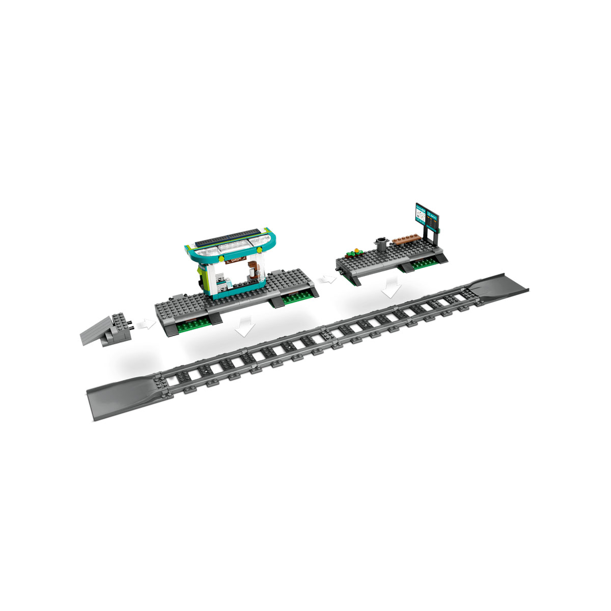LEGO коцки, City, Downtown Streetcar and Station 