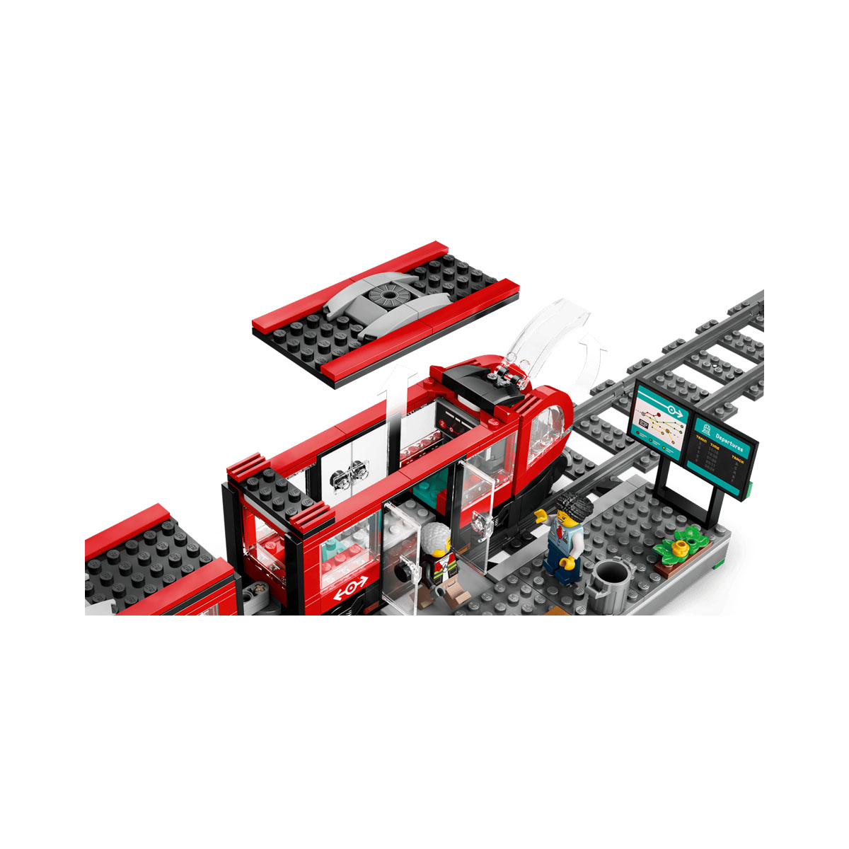 LEGO коцки, City, Downtown Streetcar and Station 