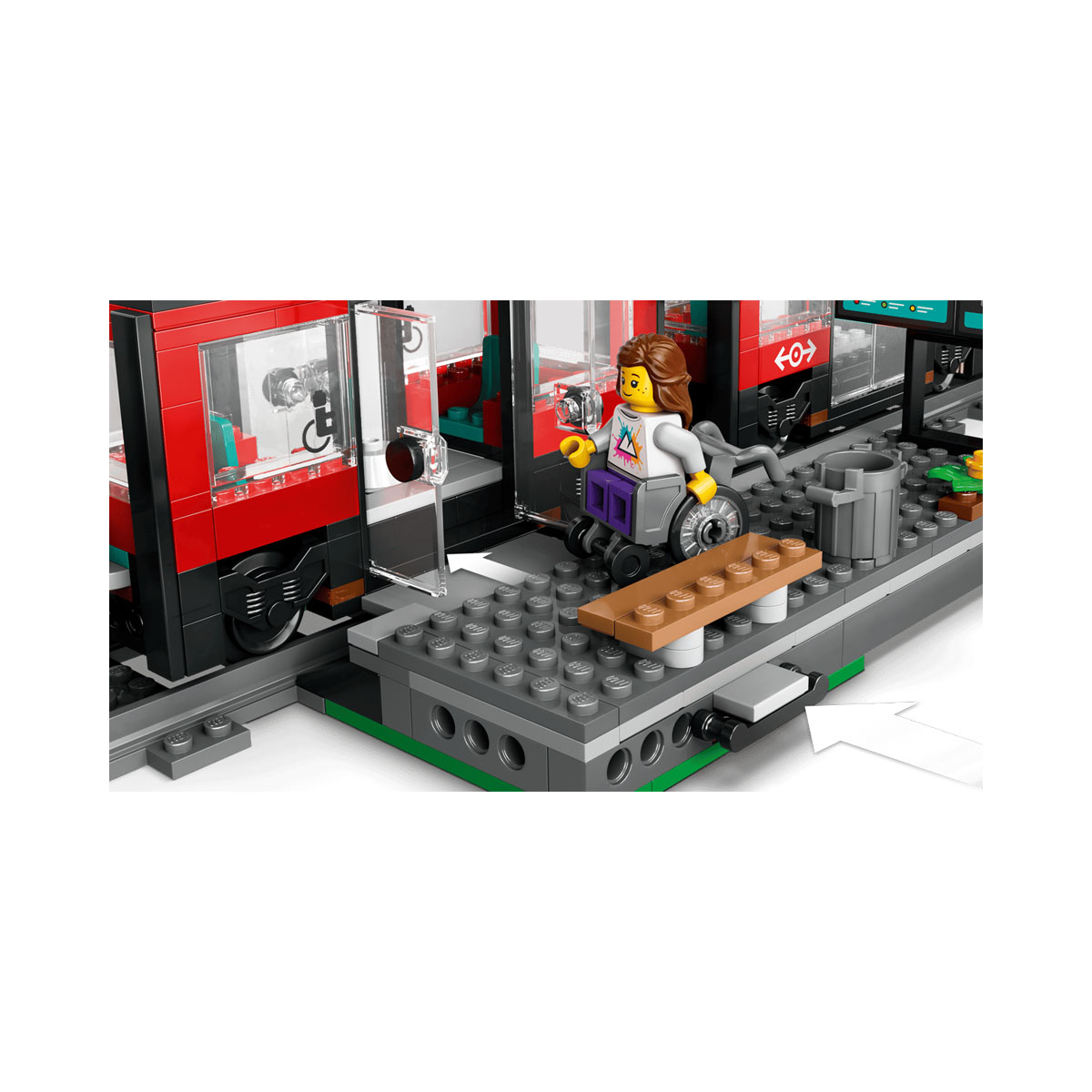 LEGO коцки, City, Downtown Streetcar and Station 