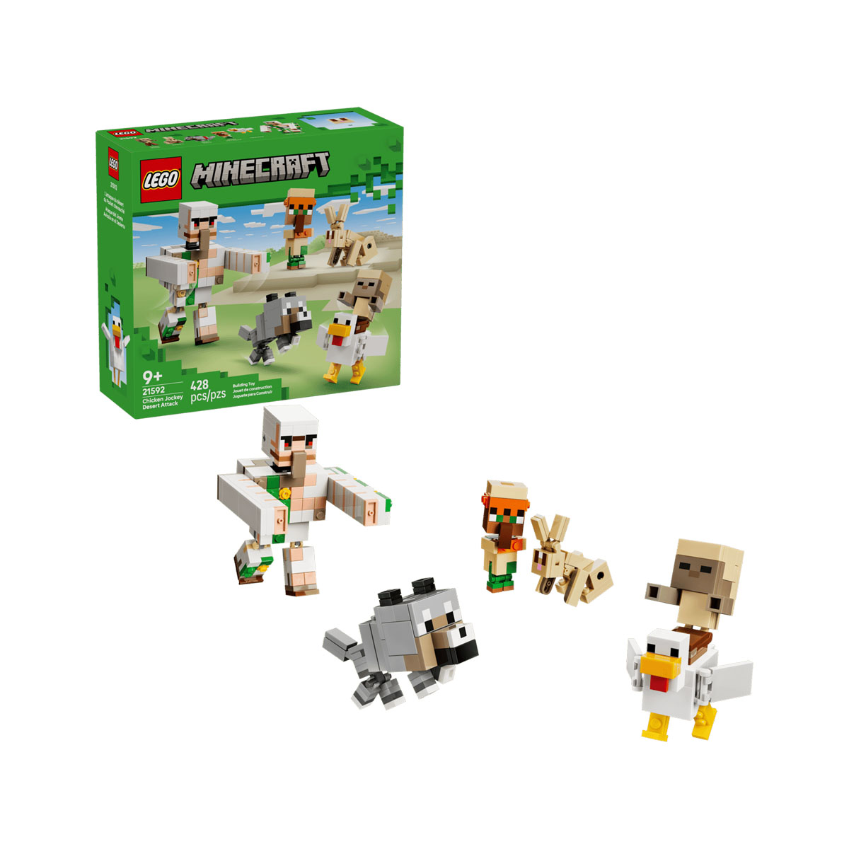 LEGO коцки, Minecraft, Chicken Jockey Desert Attack 