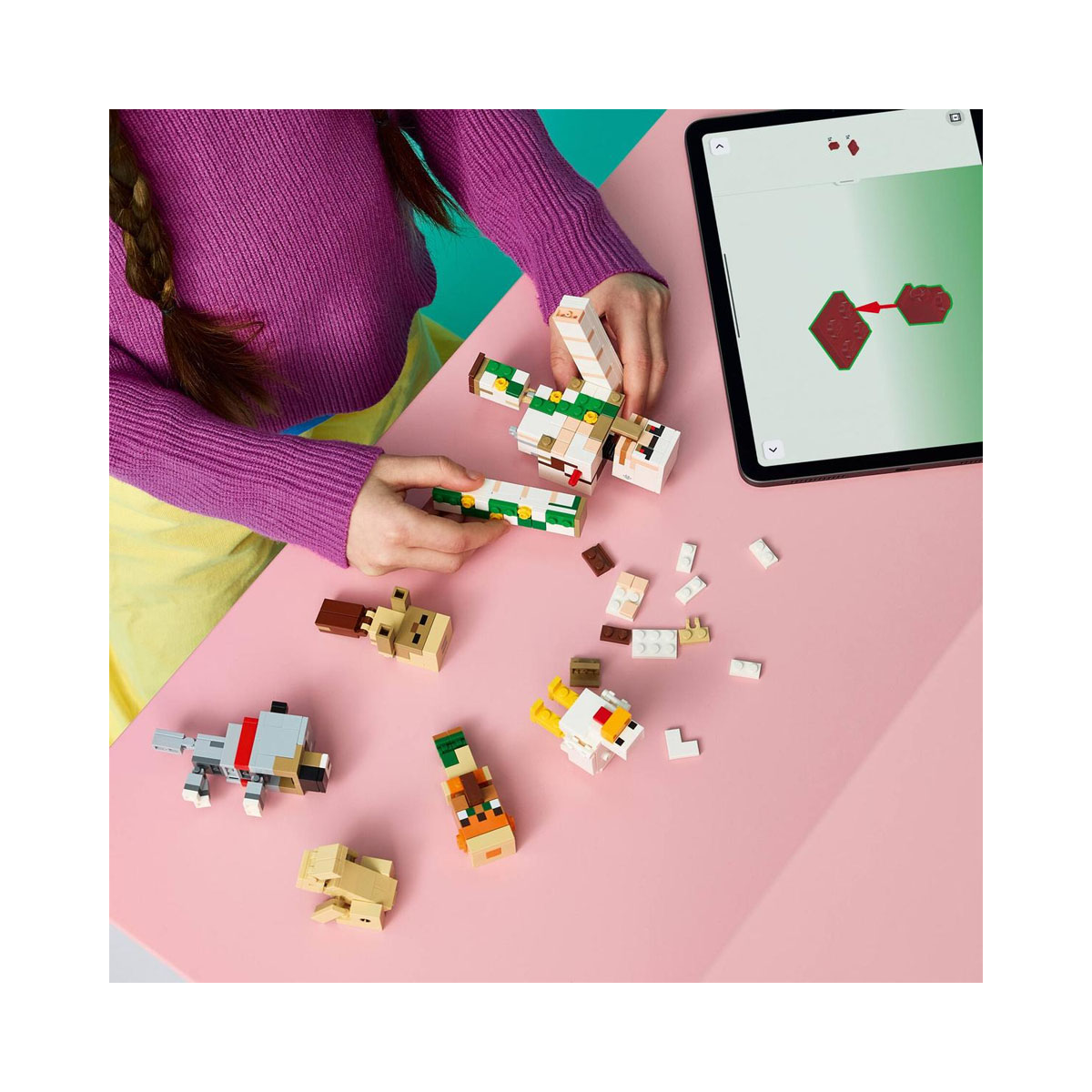 LEGO коцки, Minecraft, Chicken Jockey Desert Attack 