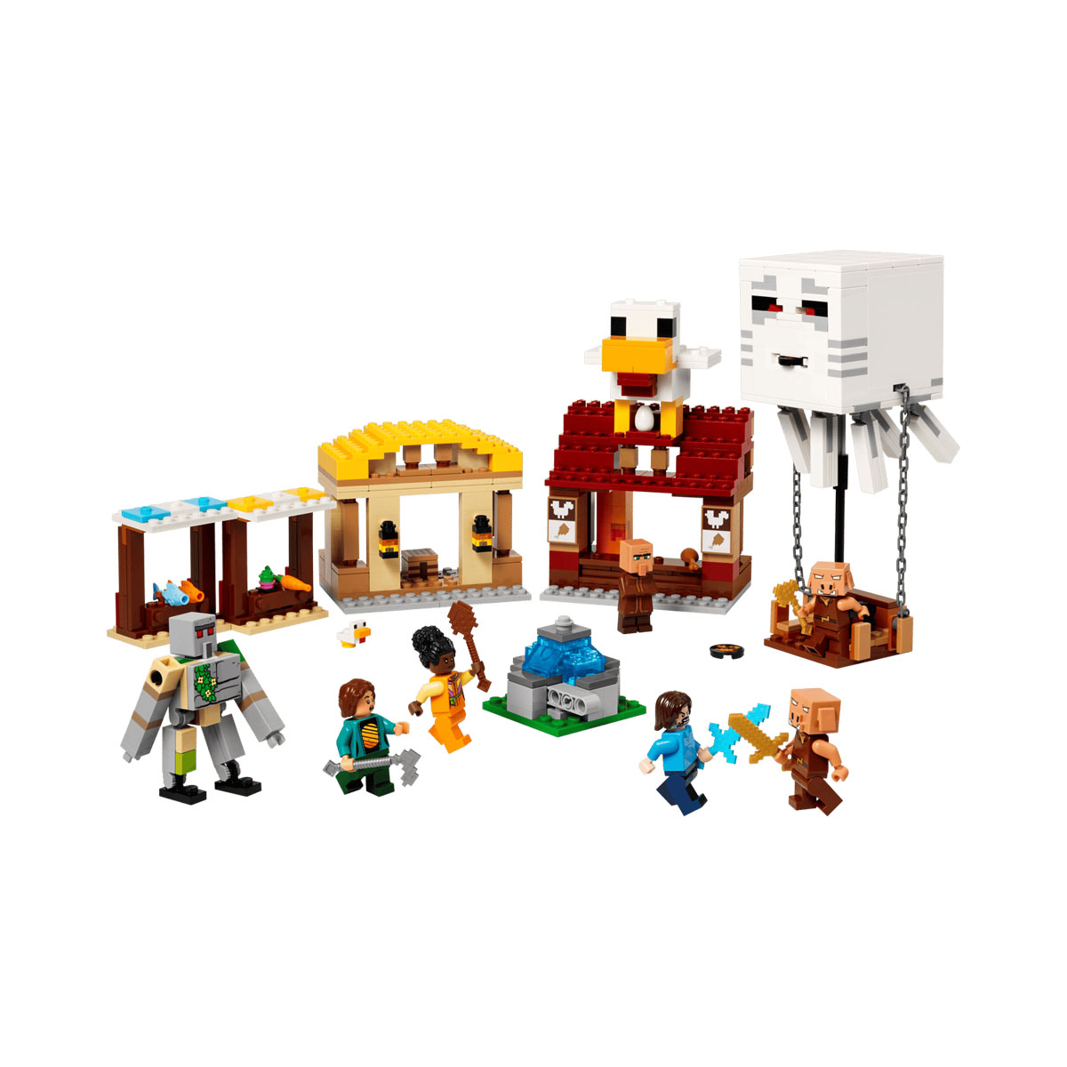 LEGO коцки, Minecraft, The Ghast Balloon Village Attack 