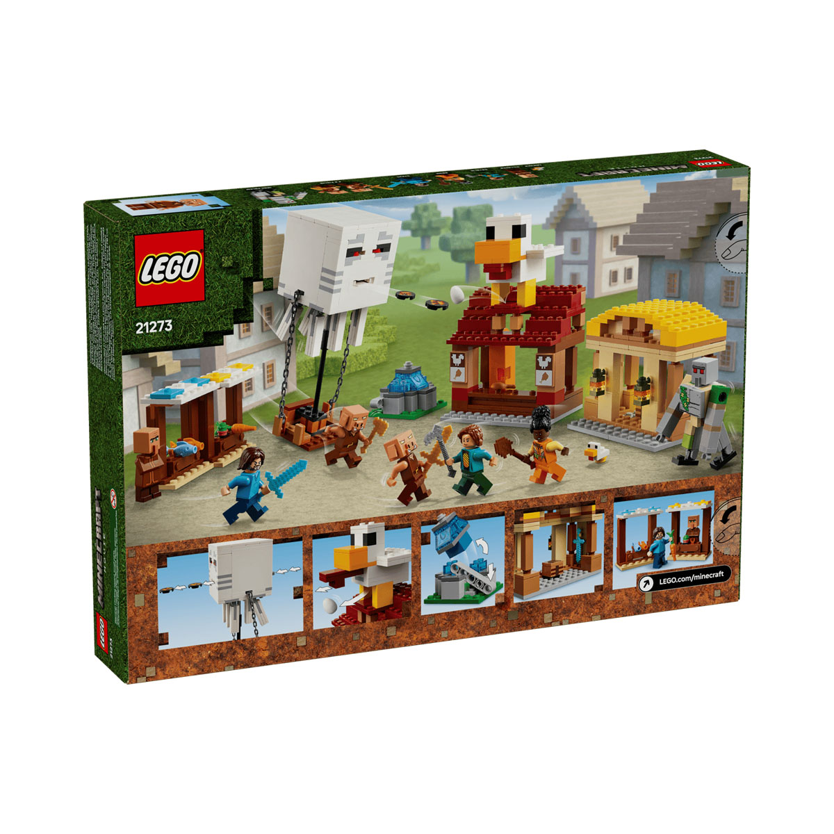 LEGO коцки, Minecraft, The Ghast Balloon Village Attack 