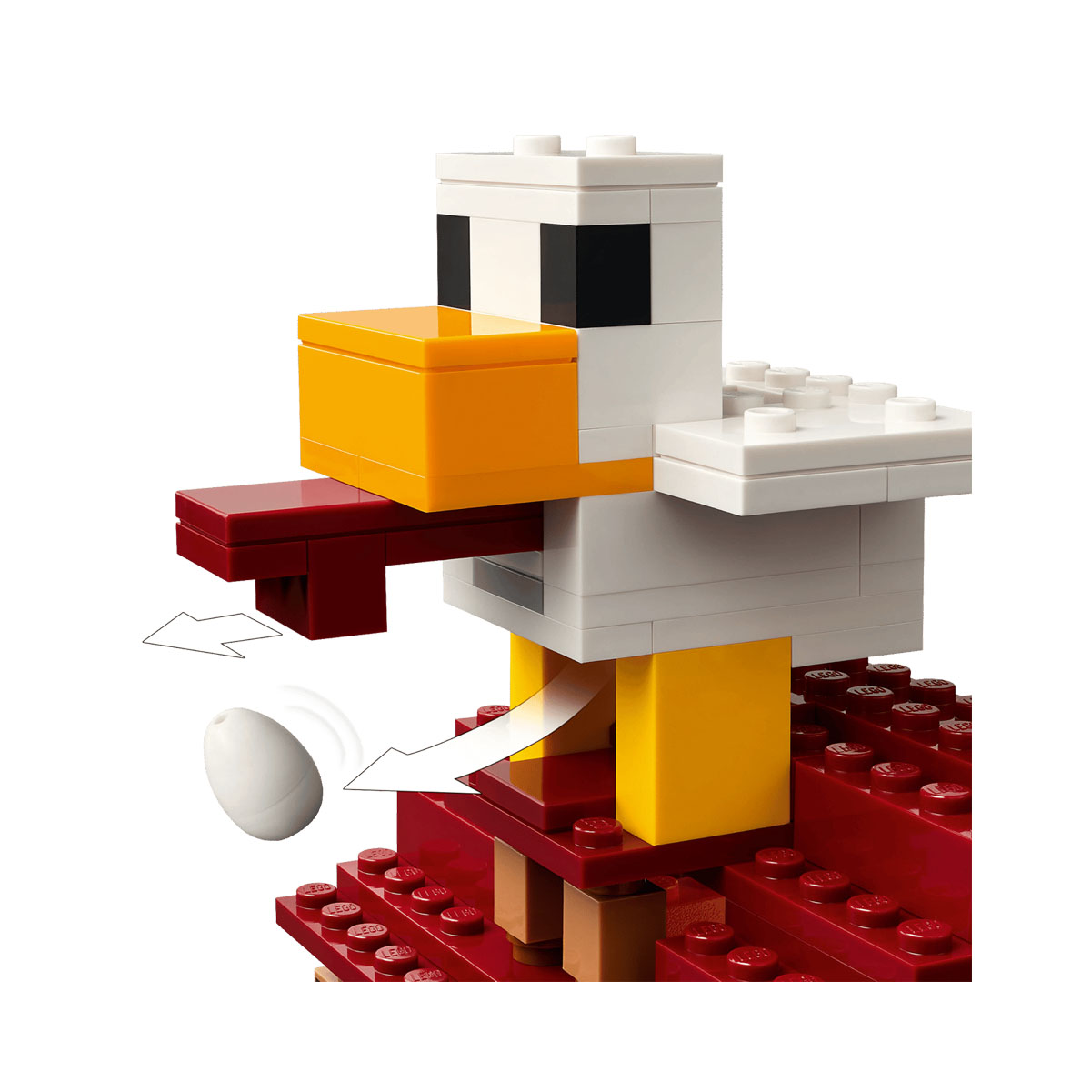 LEGO коцки, Minecraft, The Ghast Balloon Village Attack 