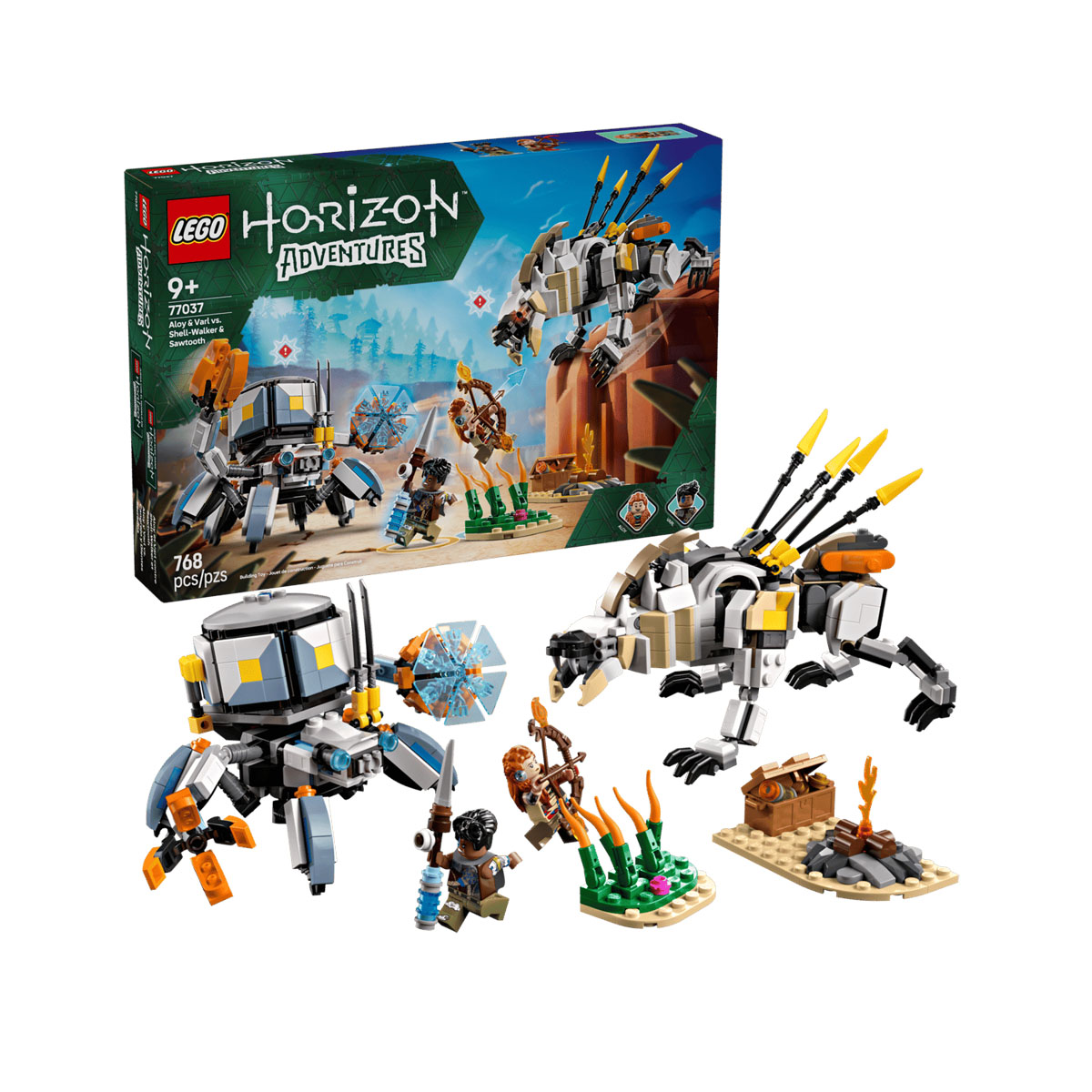 LEGO коцки, Horizon Adventure, Aloy & Varl vs. Shell-Walker & Sawtooth 