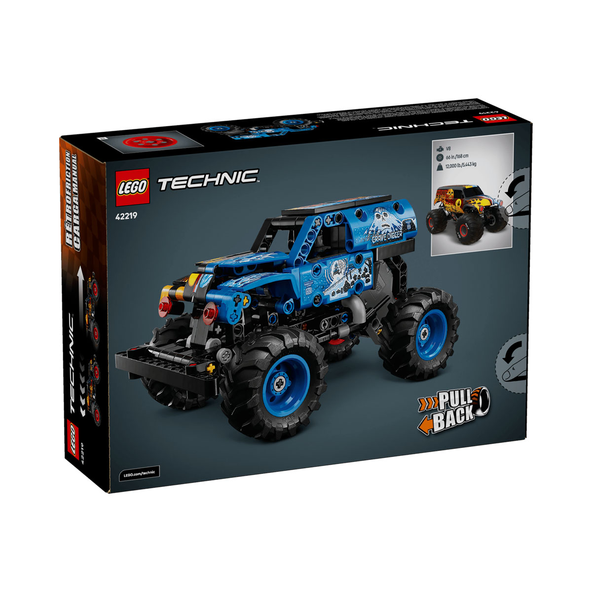 LEGO коцки, Technic, Monster Jam Grave Digger Fire and Ice 