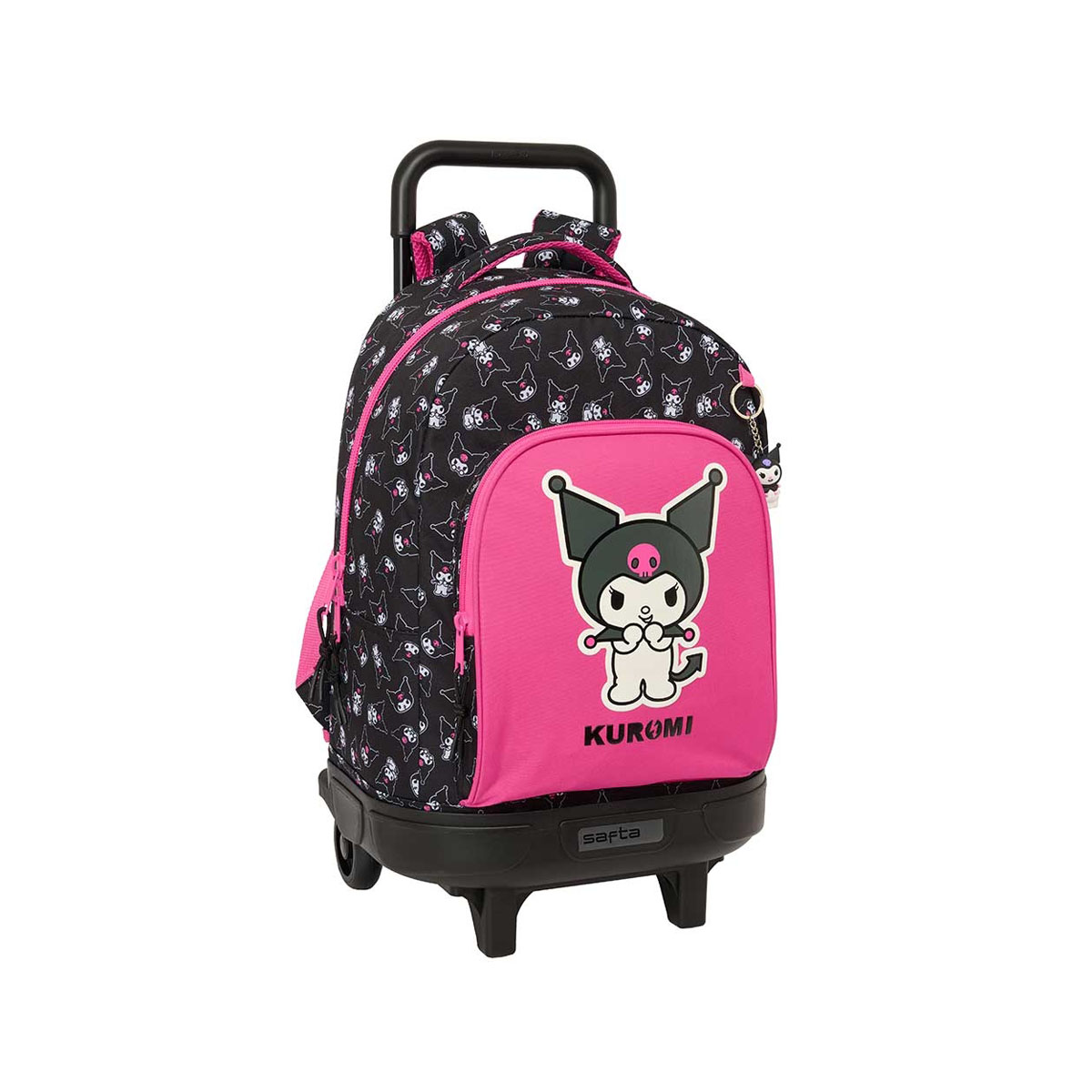 Ранец со монтажни тркалца, Hello Kitty - Kuromi, 45 cm 