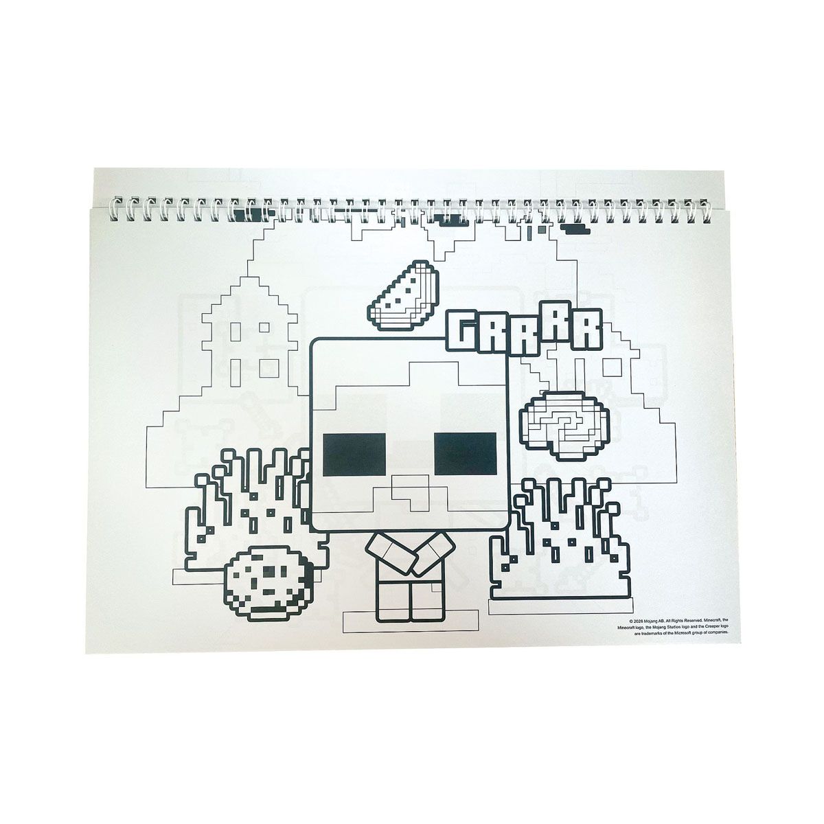 Блок со стикери, Minecraft, A4 