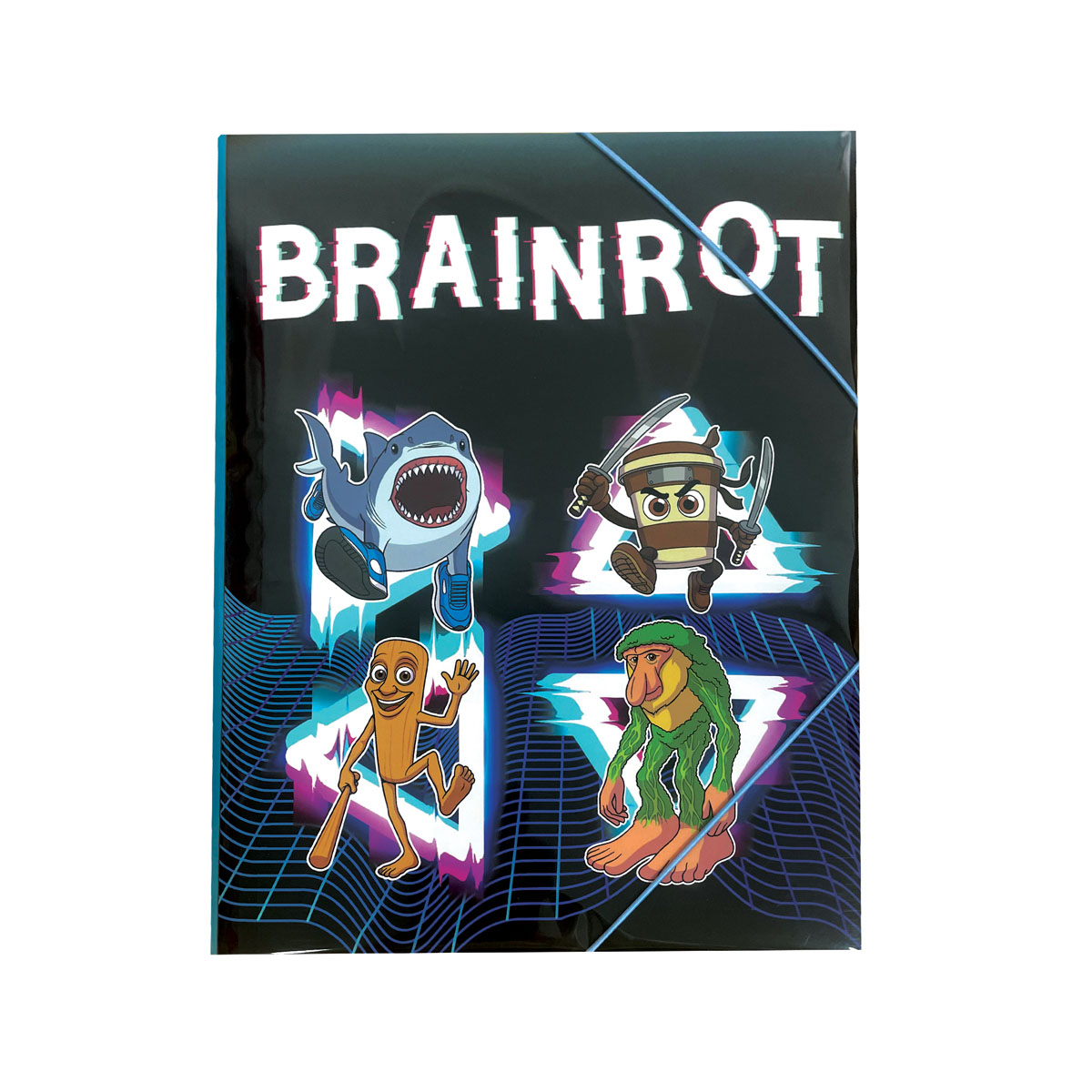 Папка со ластик, Brainrot, A4 
