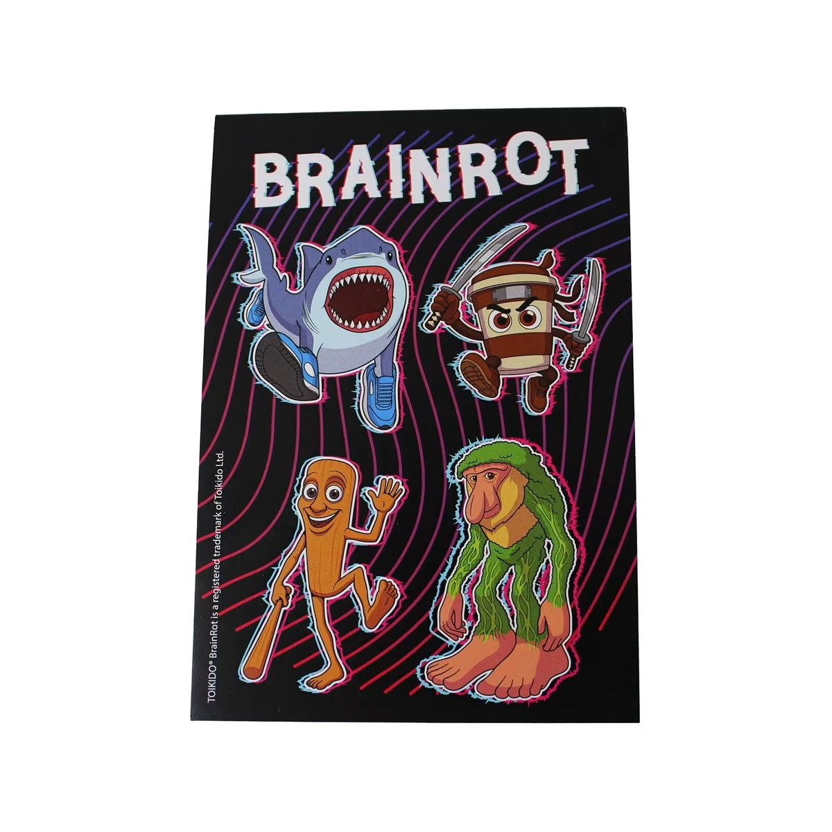 Сет за пишување со чаша за прибор, Brainrot 