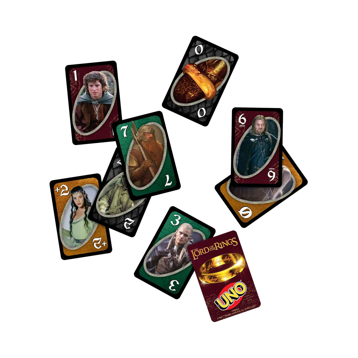 Карти за игра 'UNO: The Lord of the Rings' 