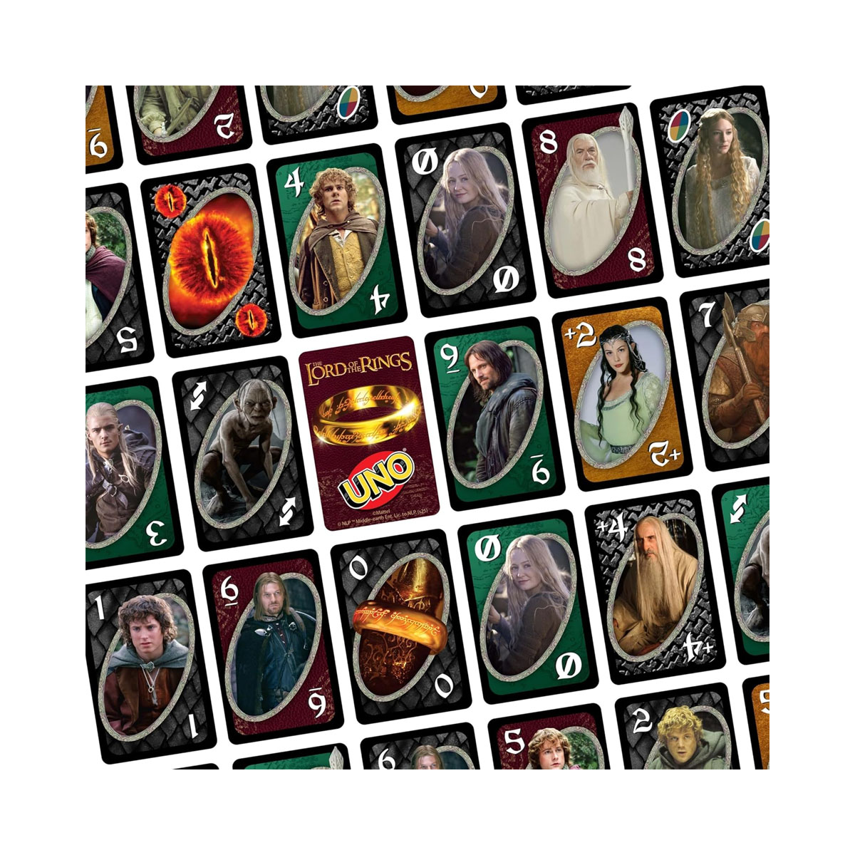 Карти за игра 'UNO: The Lord of the Rings' 