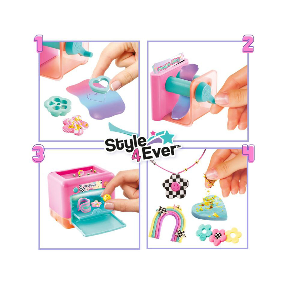 Сет за изработка, Style 4 Ever - Magic Clay Jewellery Maker 