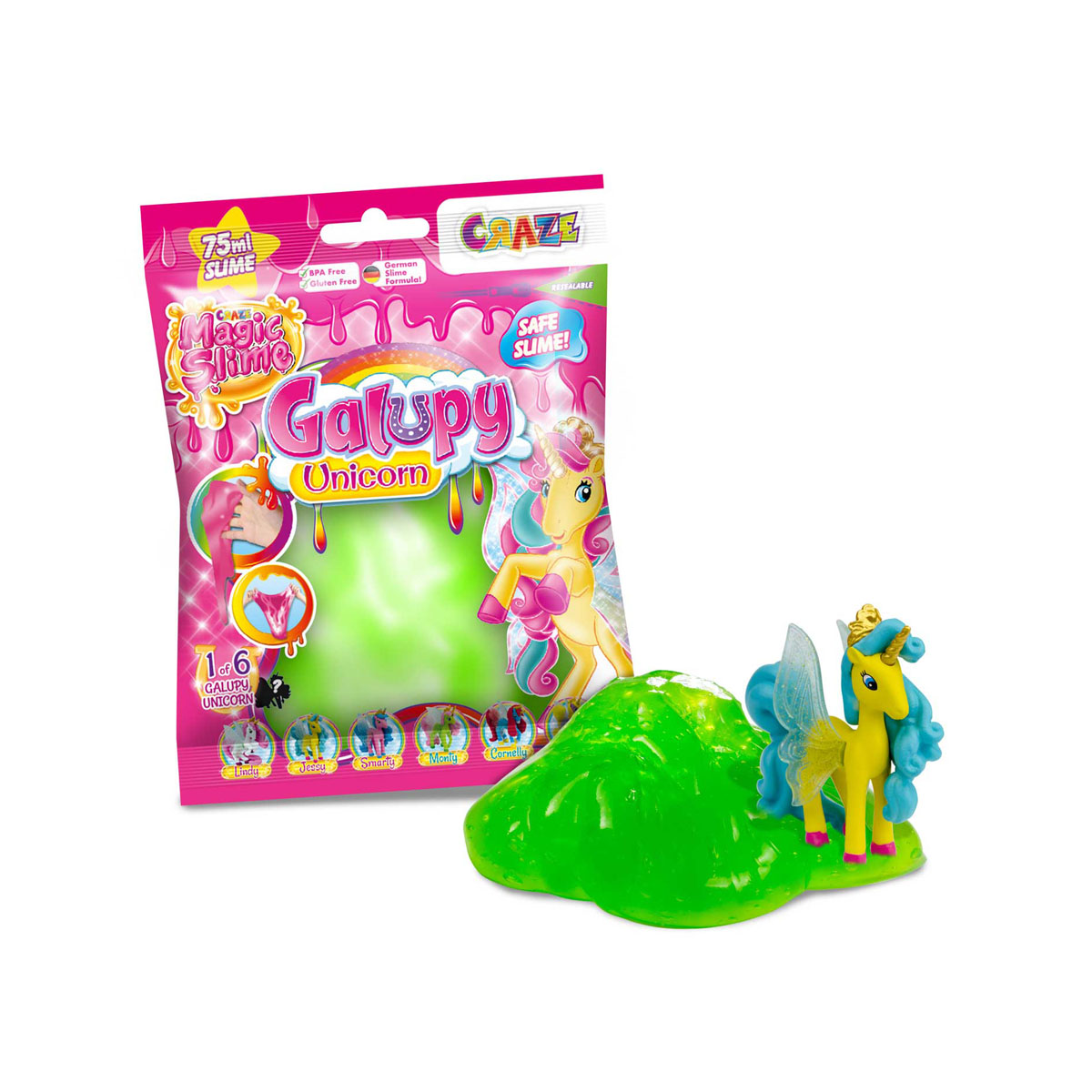 Слајм со скриена фигура 'Galupy Unicorn' 